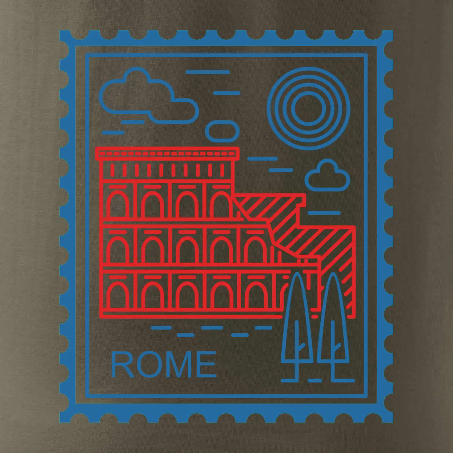 Řím známka jednoduchá