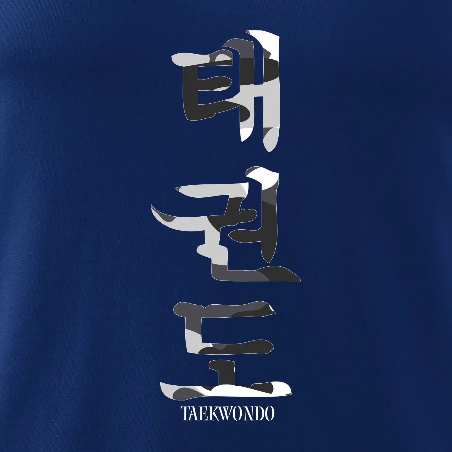 Taekwondo maskáčový nápis