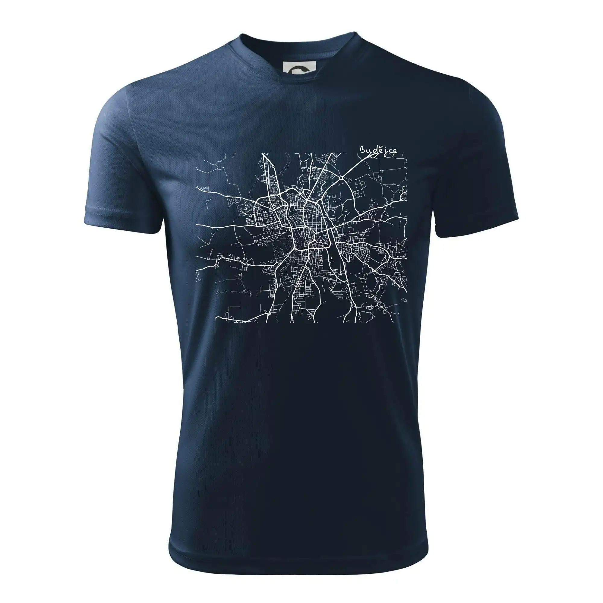 Mapy měst černobílé Budějce