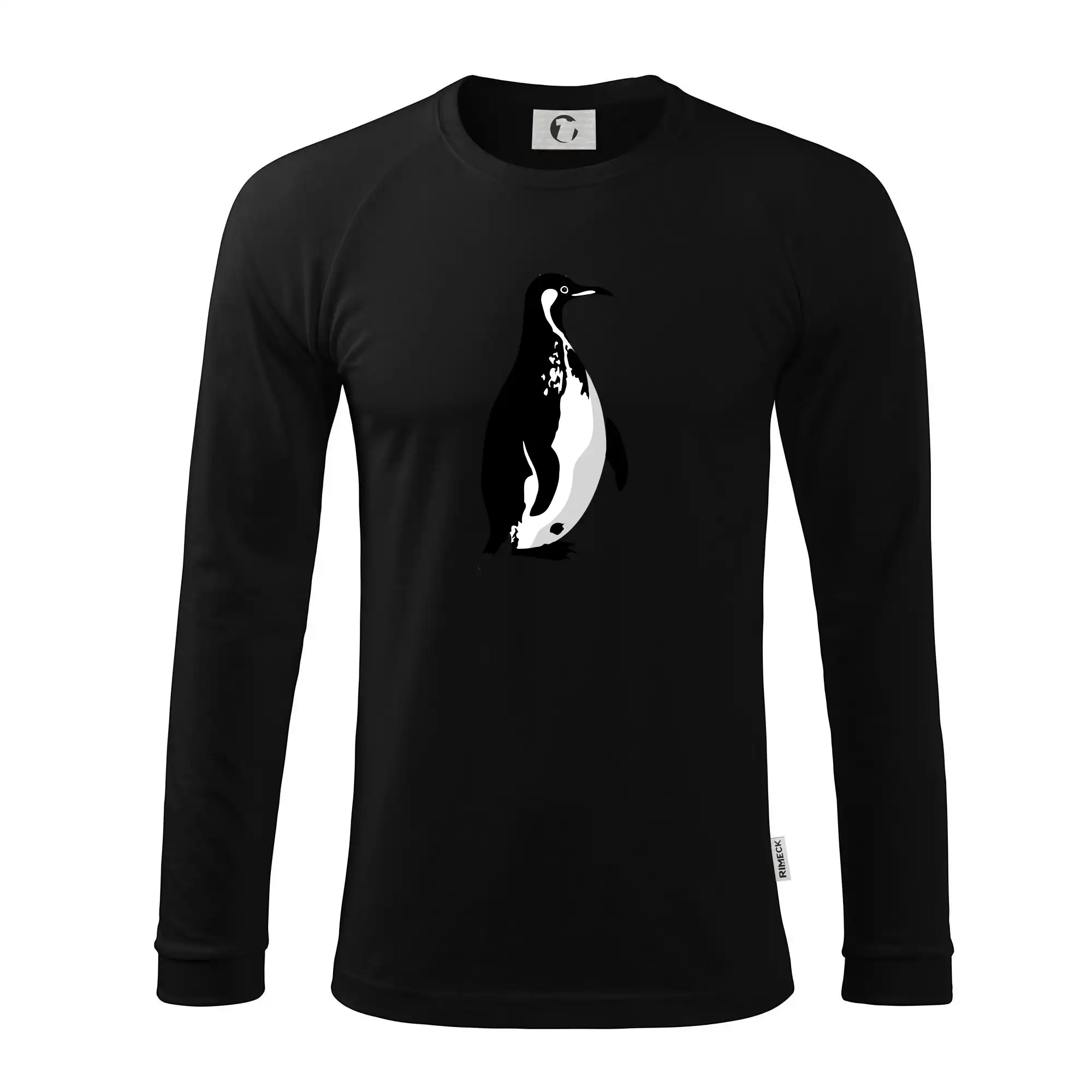 Tučňák černobílý z boku