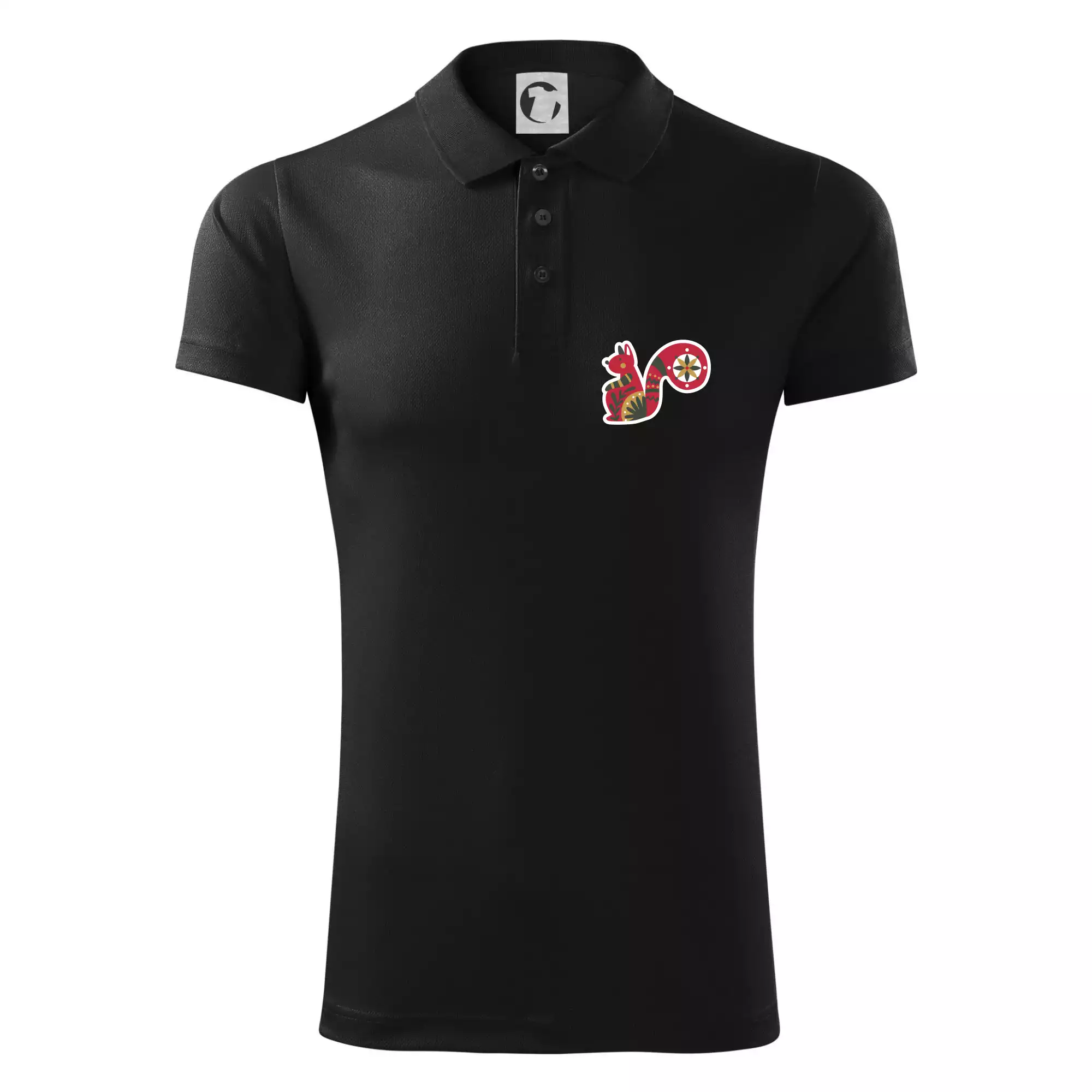 Folklor na prsu veverka