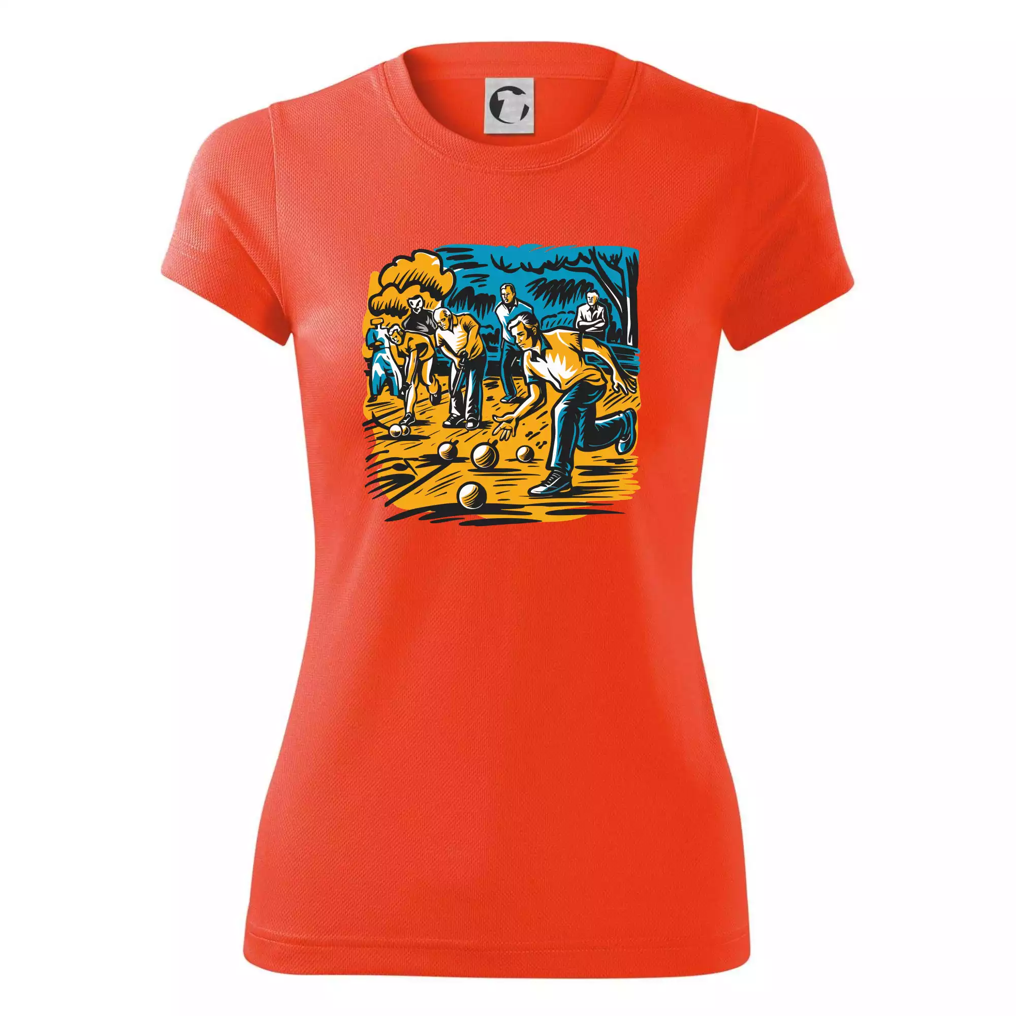 Petanque hra - modro oranžová