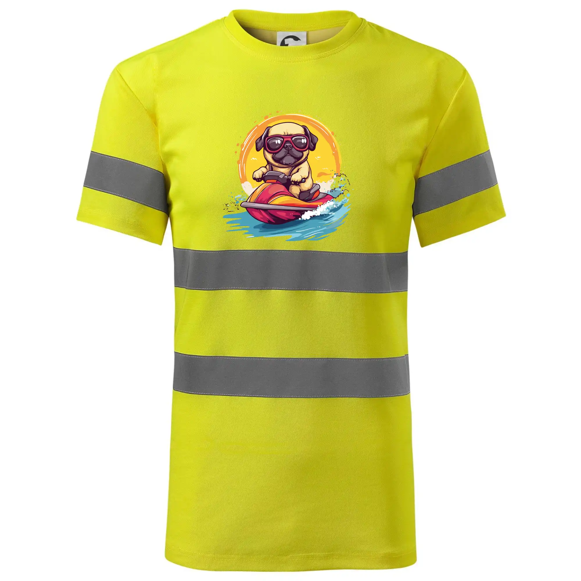 Mops na vodním skútru