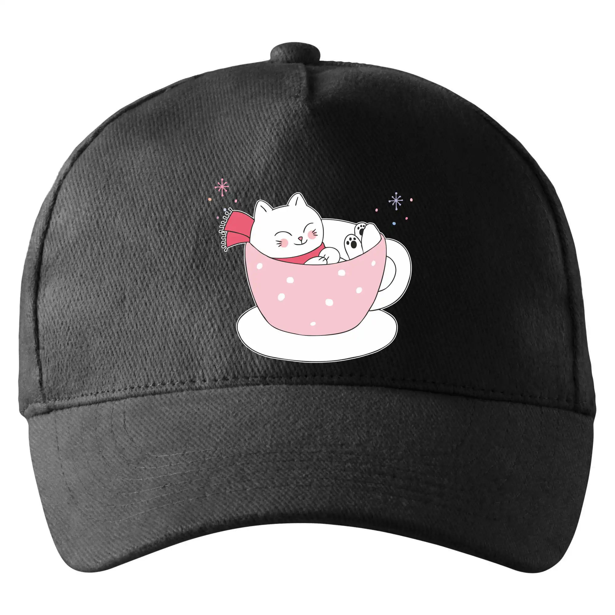 Vánoční kočka v hrnečku