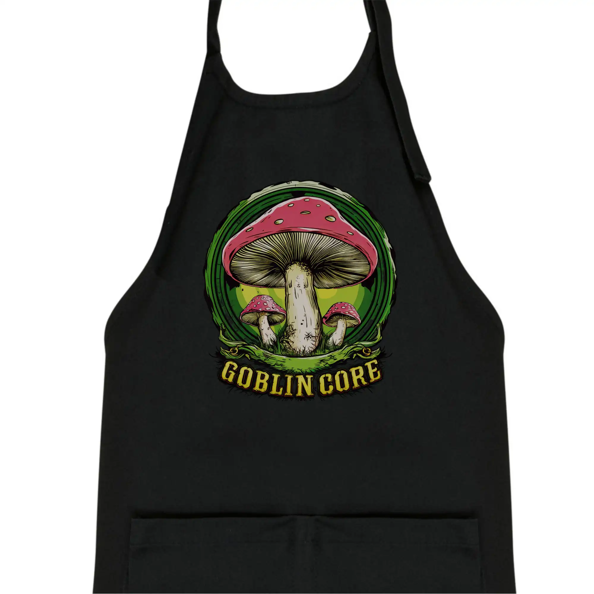 Goblincore  red capped mushrooms