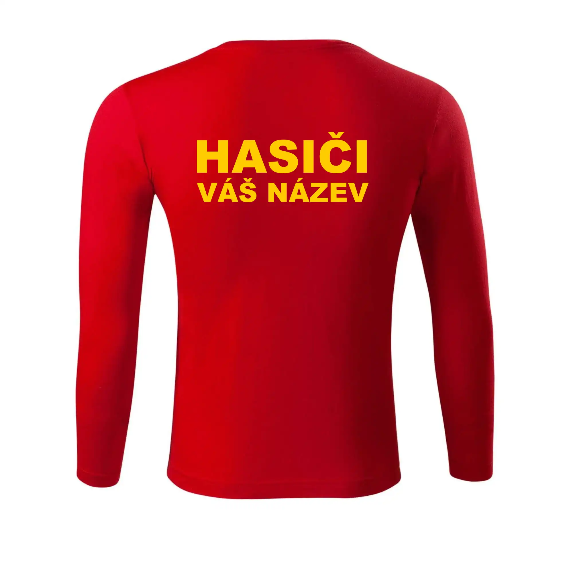 Hasiči - žlutý nápis - váš název sboru