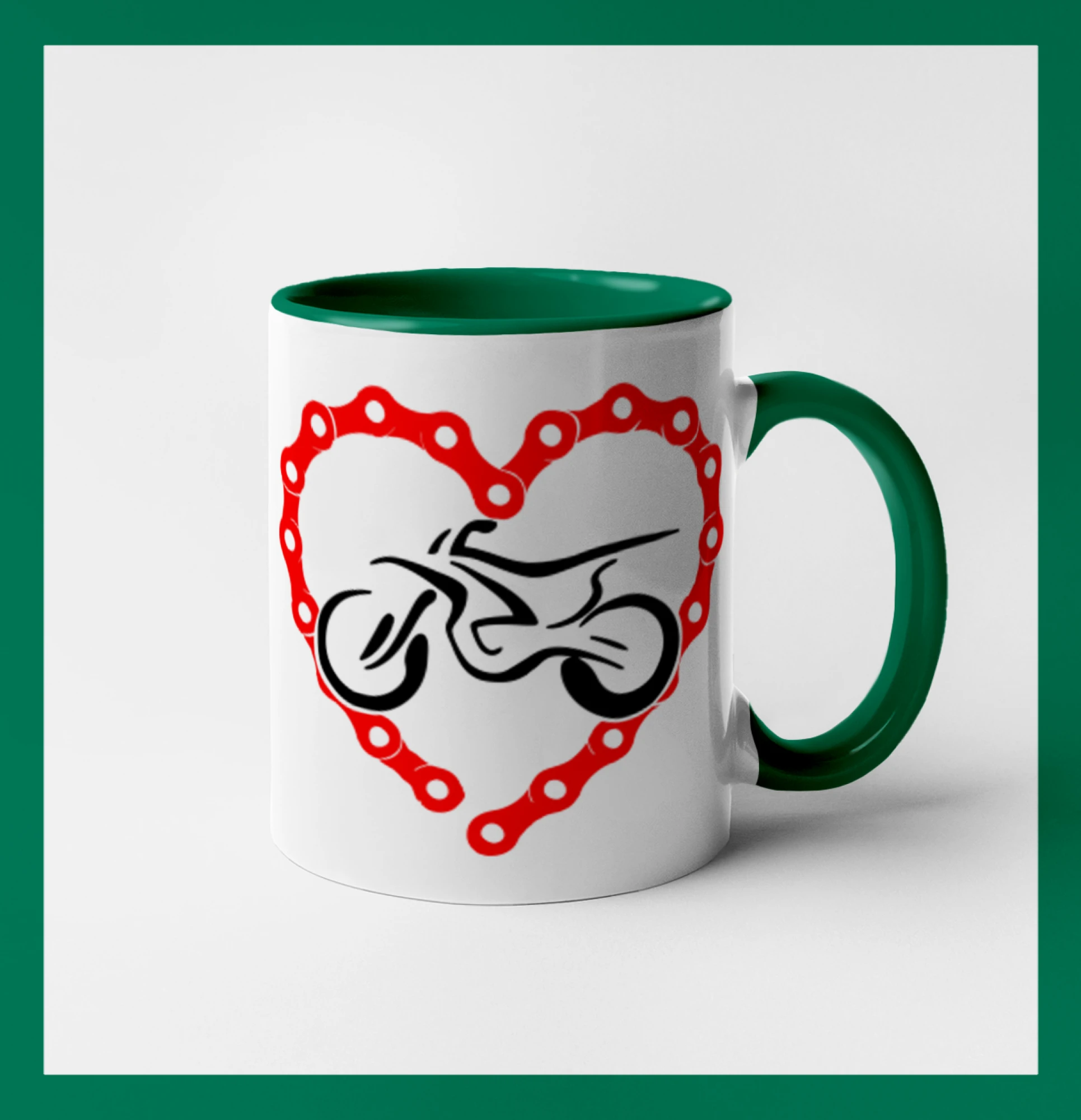 Moto srdce řetěz - enduro