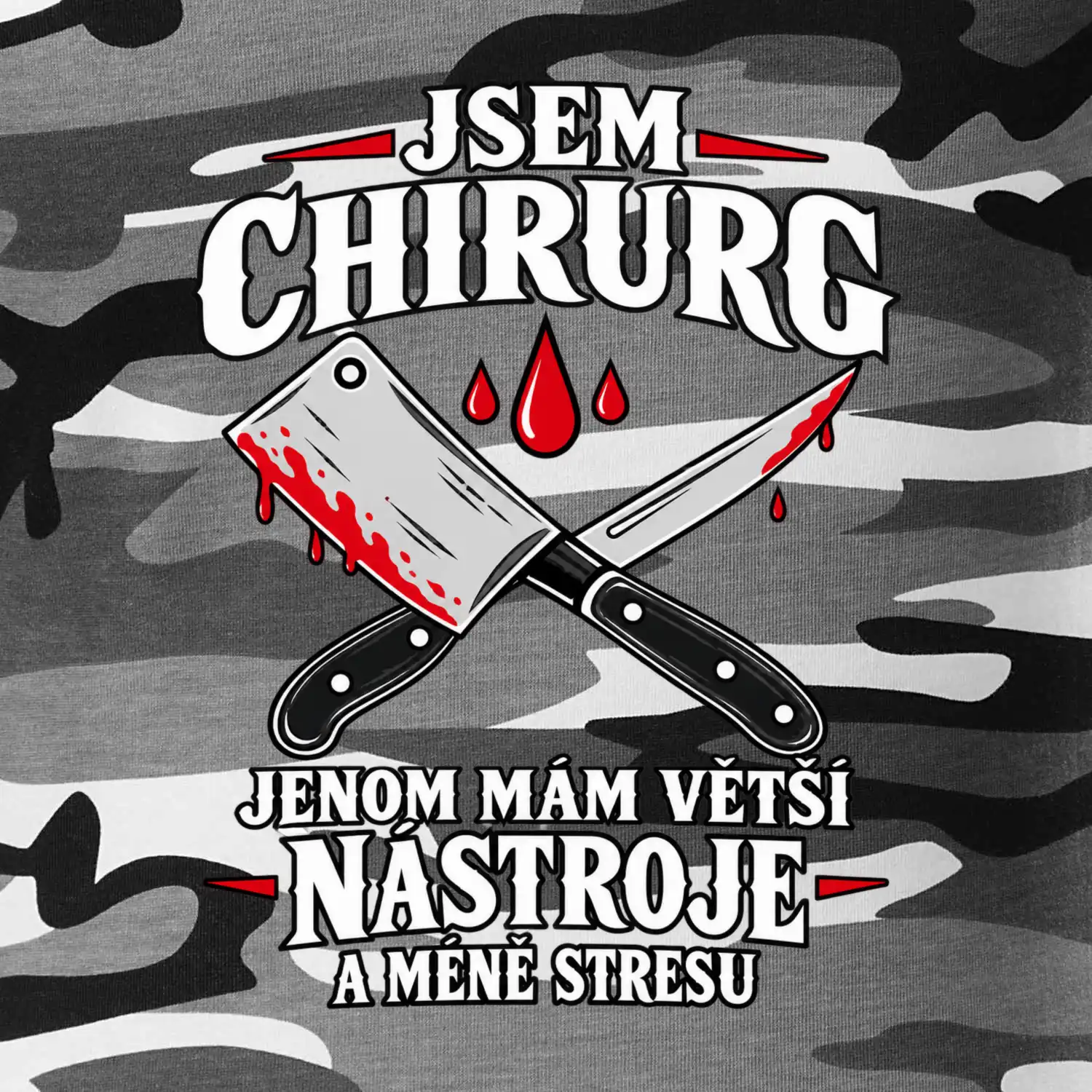 Řezník chirurg s většími nástroji