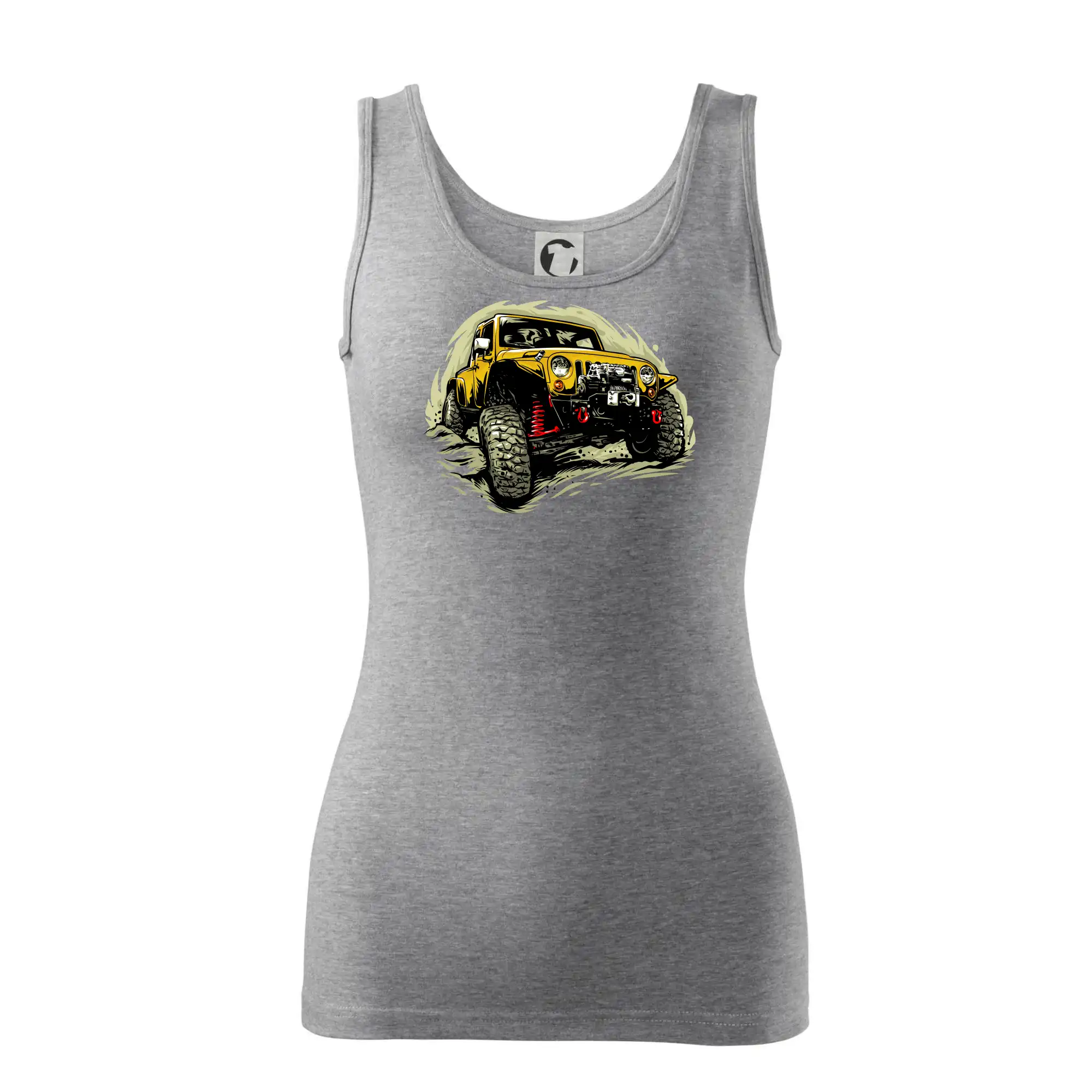 Žlutý offroad s navijákem