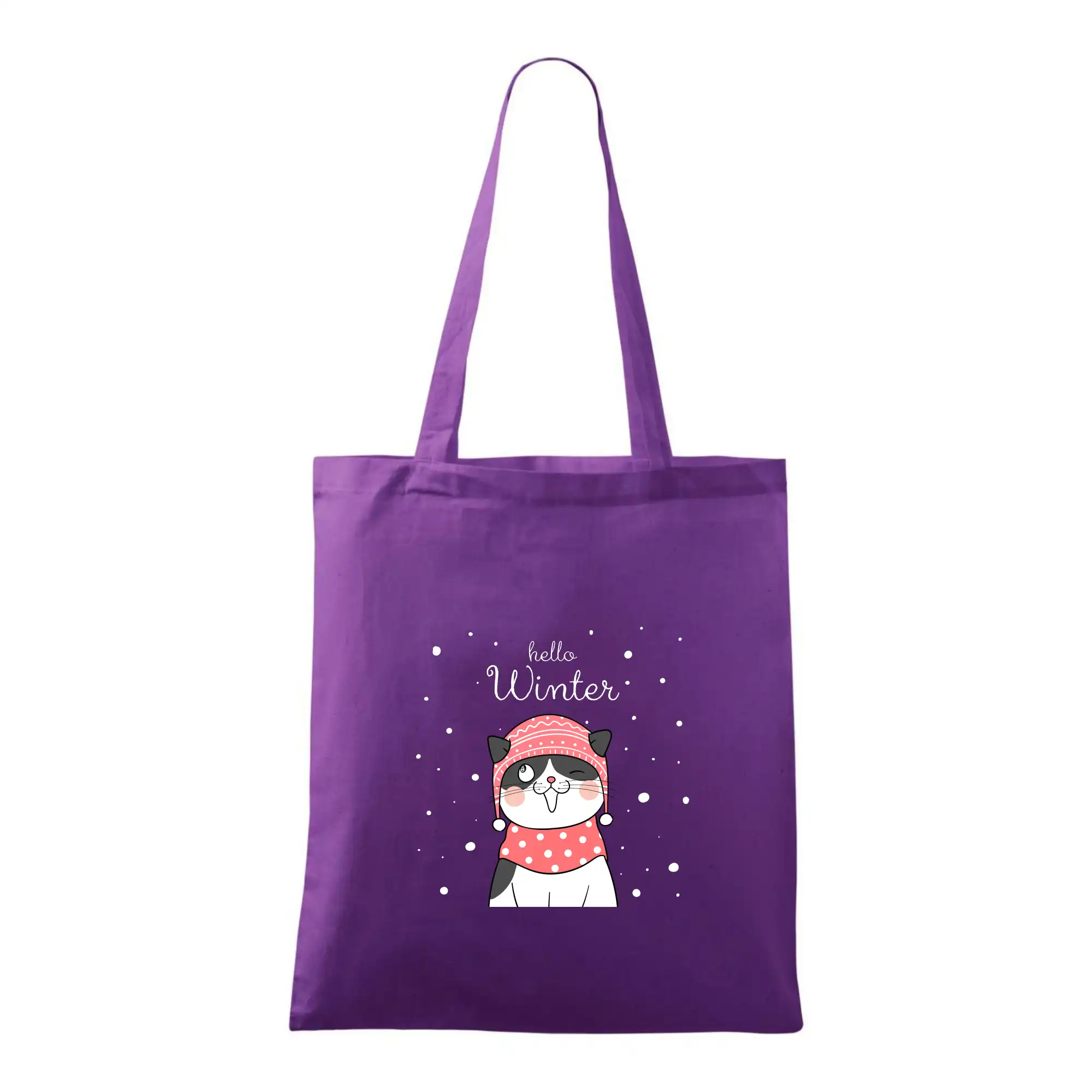 Kočka v čepici s vystrčeným jazykem