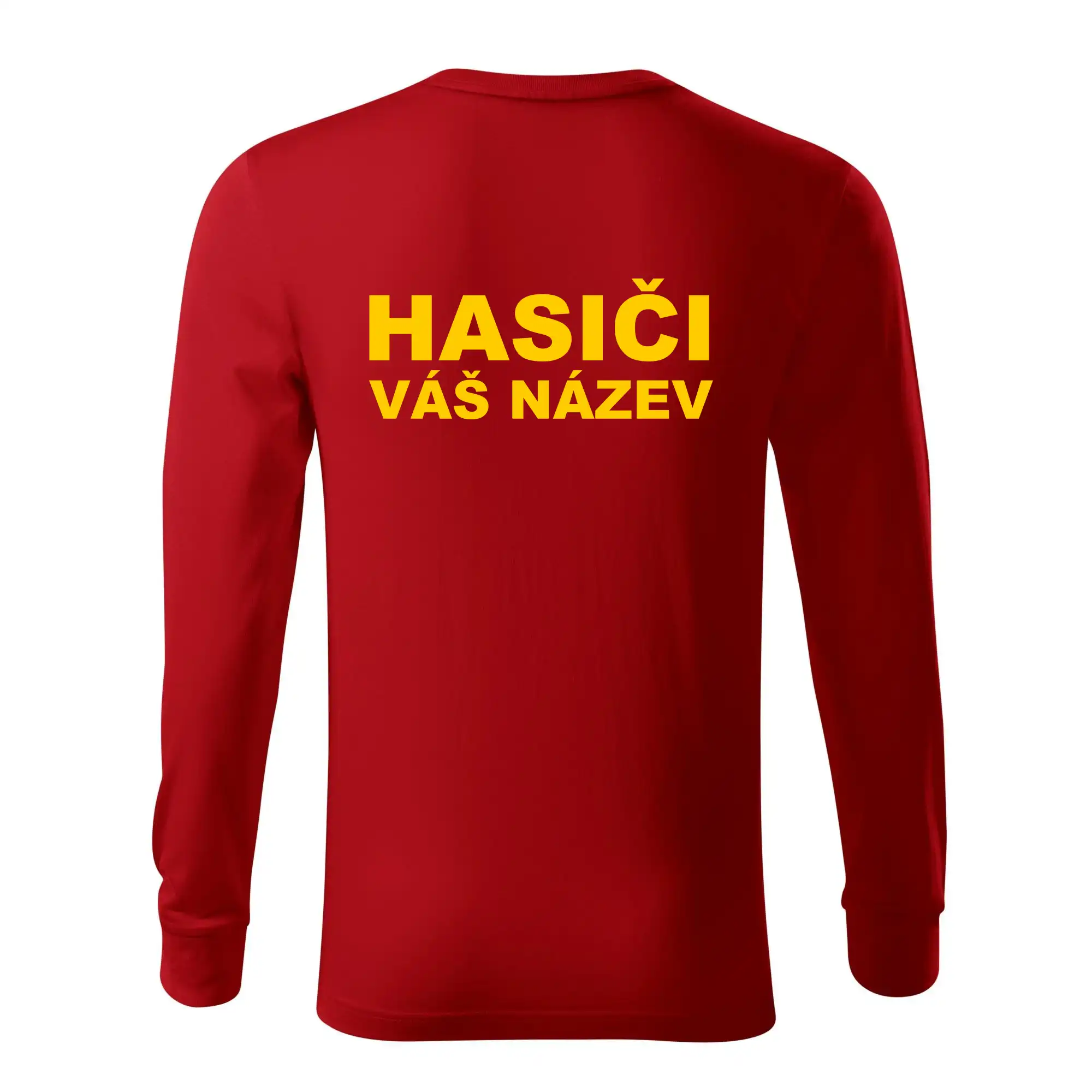 Hasiči - žlutý nápis - váš název sboru