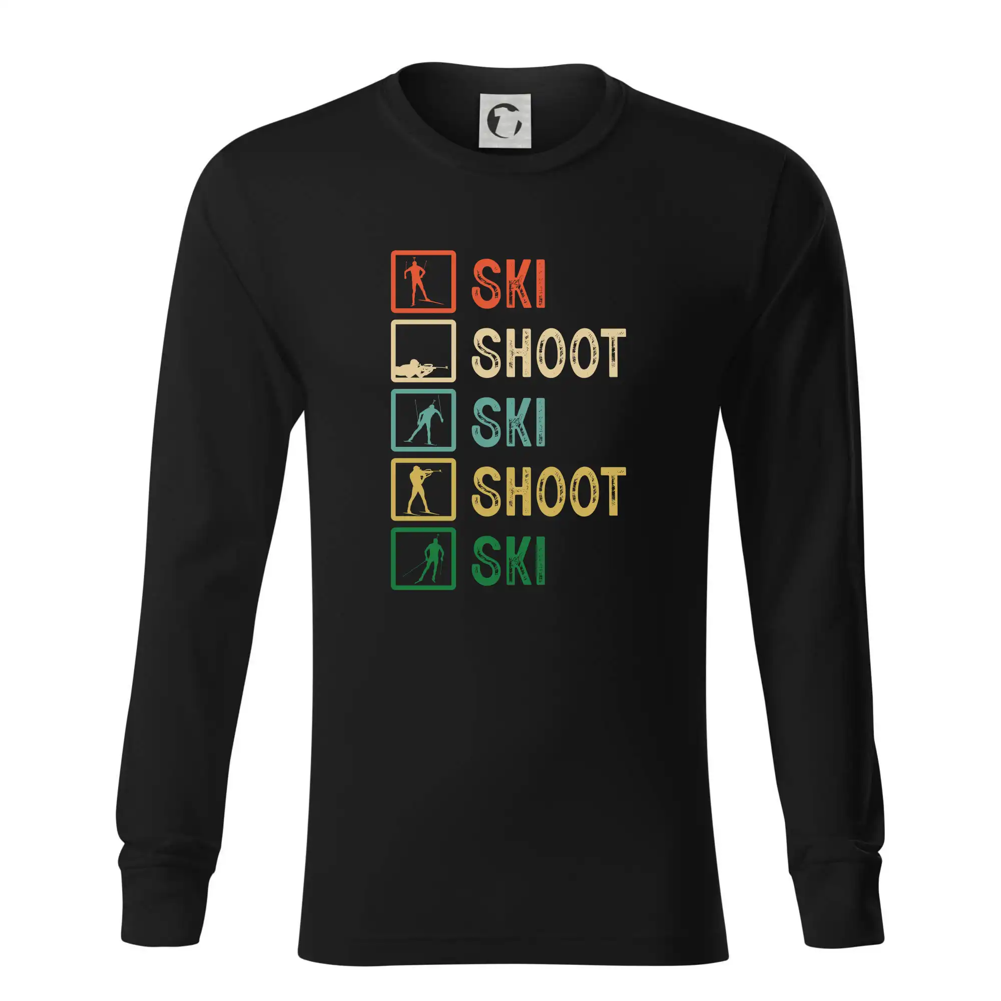 Biatlon ski shoot ski