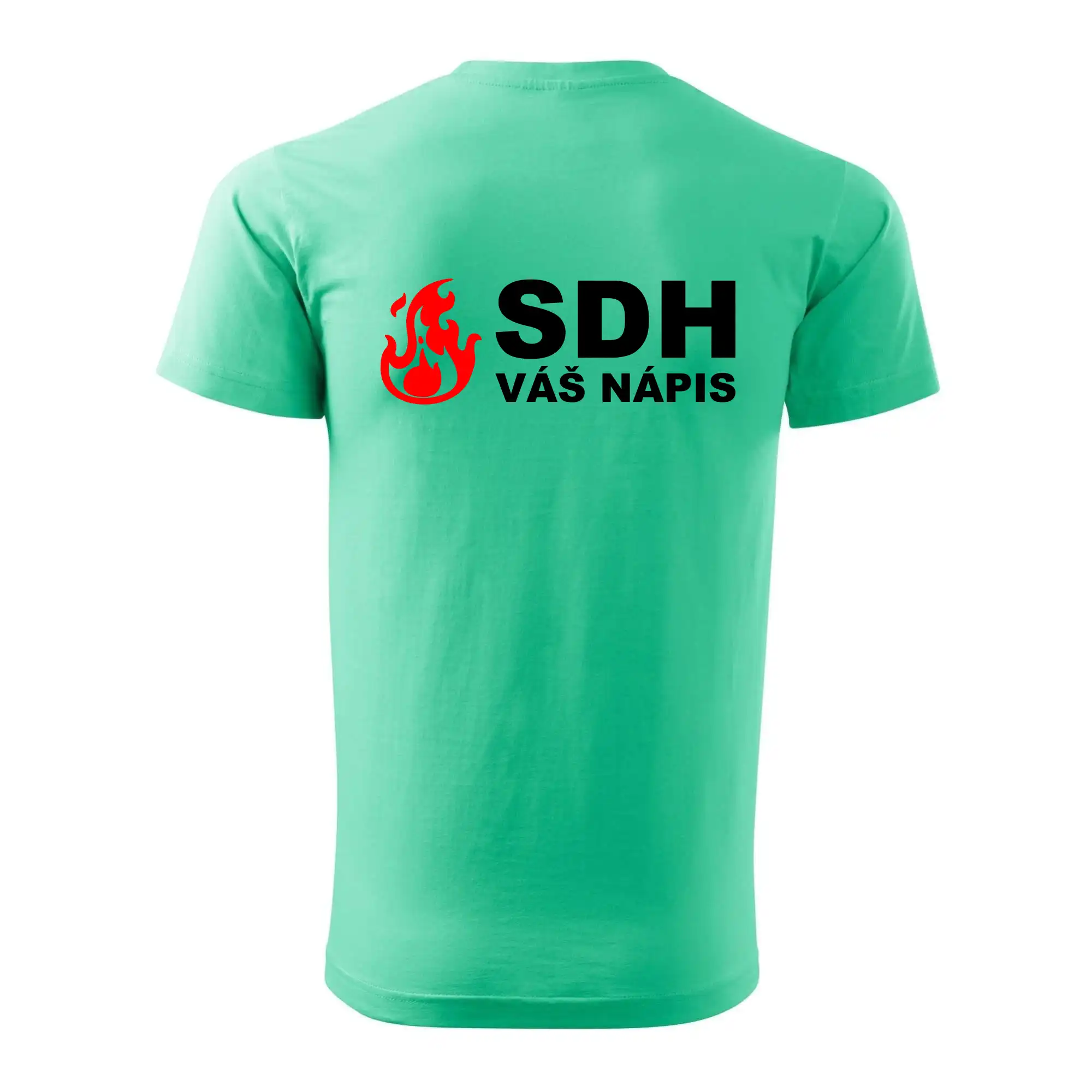 SDH nápis (oheň, název sboru - vlastní nápis)