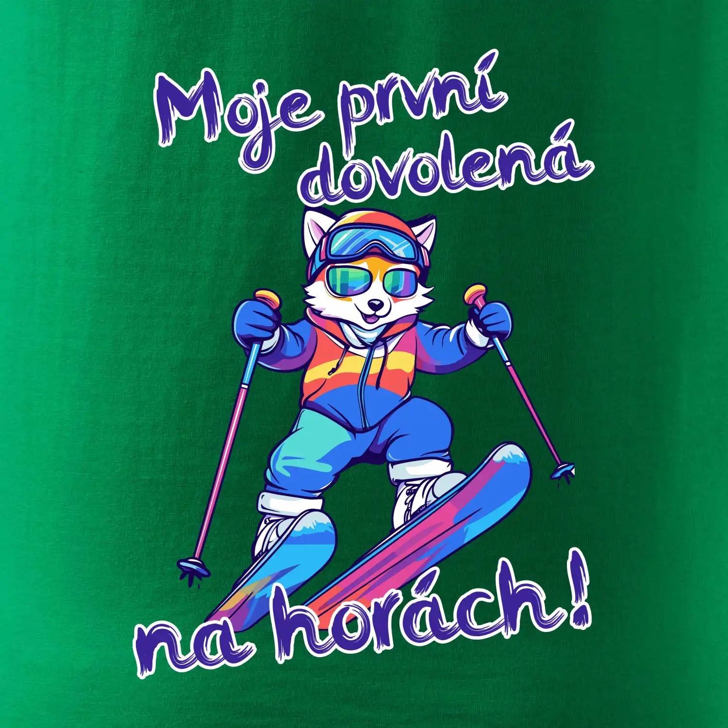 Moje první dovolená na horách modrá liška