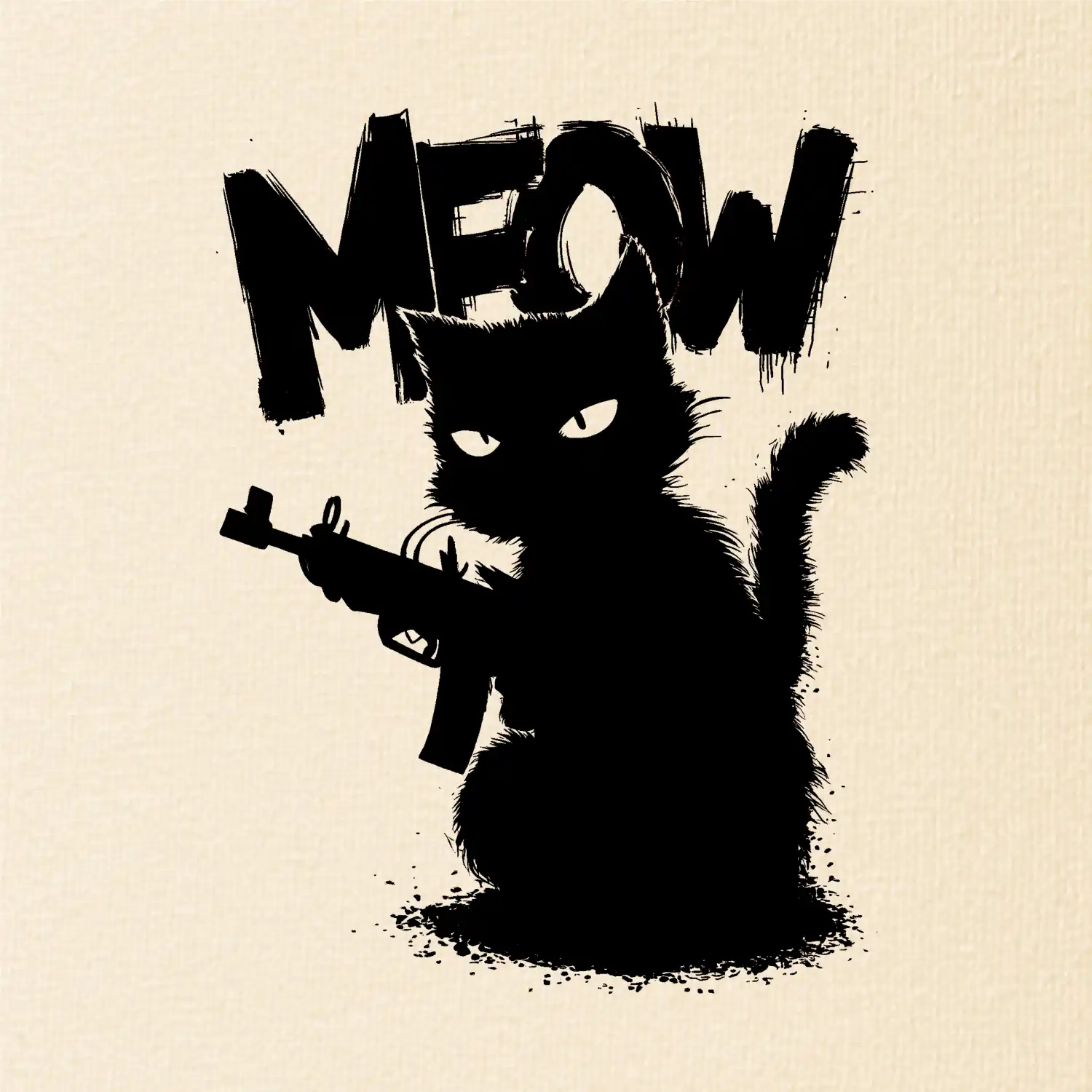 Meow kočka se zbraní