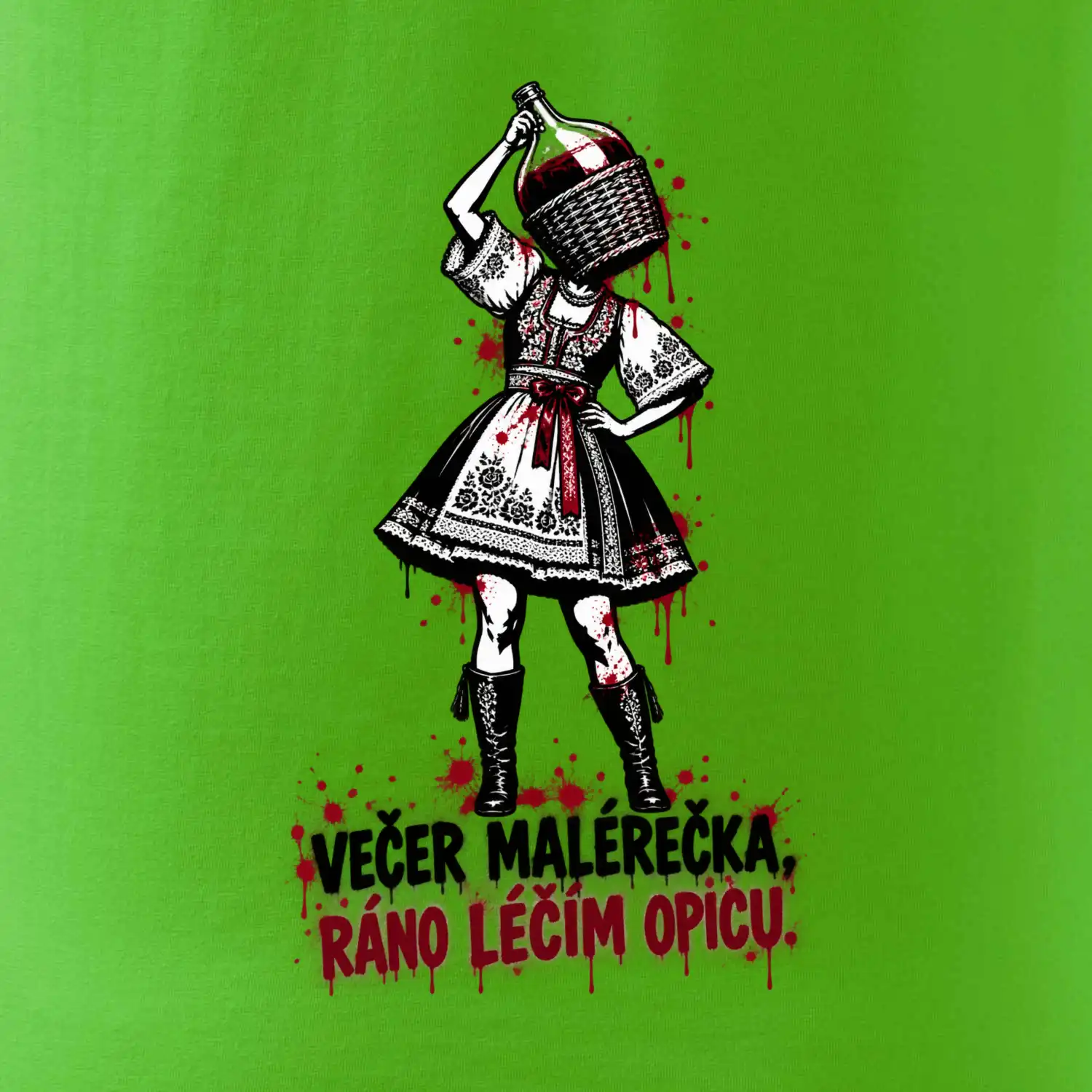 Streetart - Večer malérečka, ráno léčím opicu