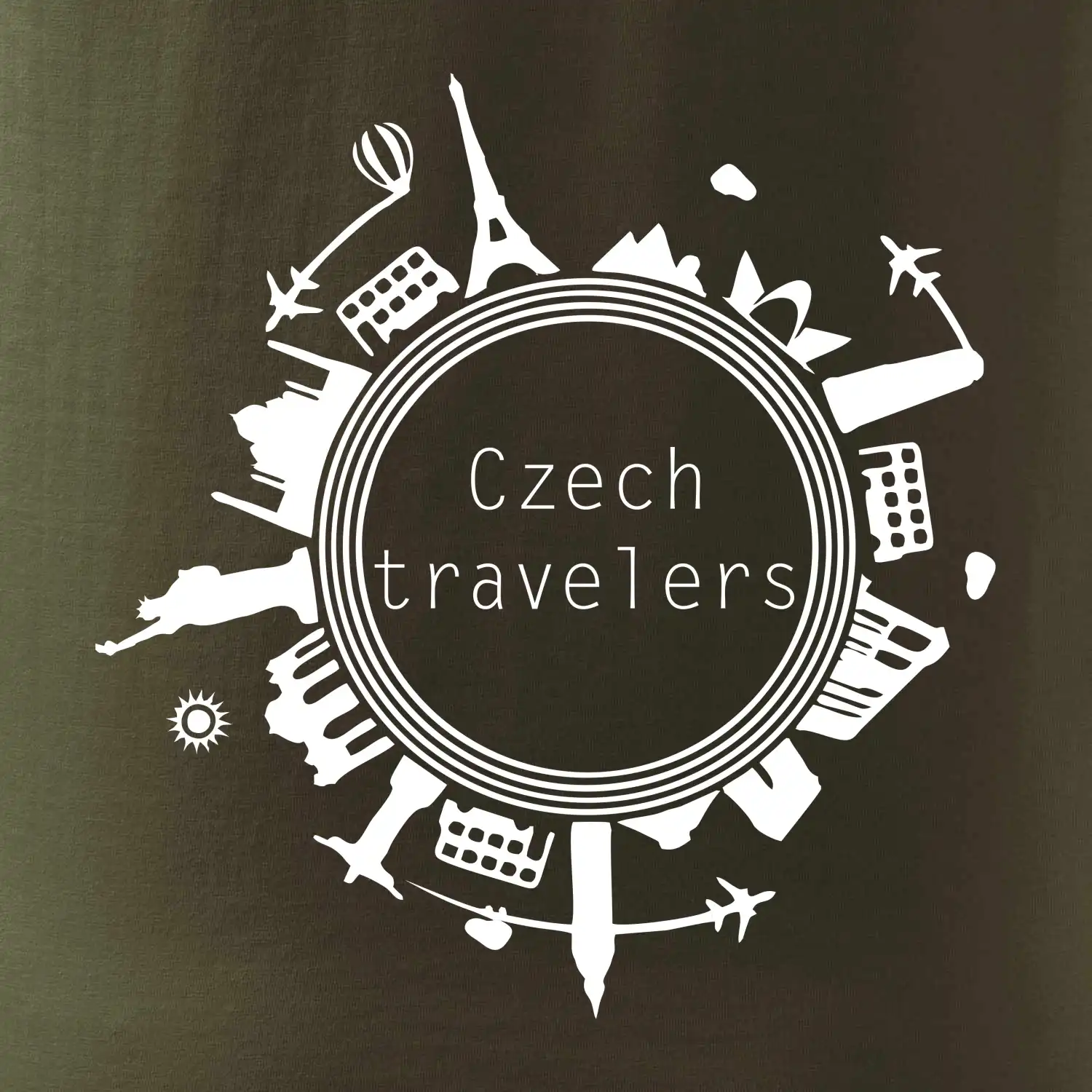 Czech Travelers jednobarevný
