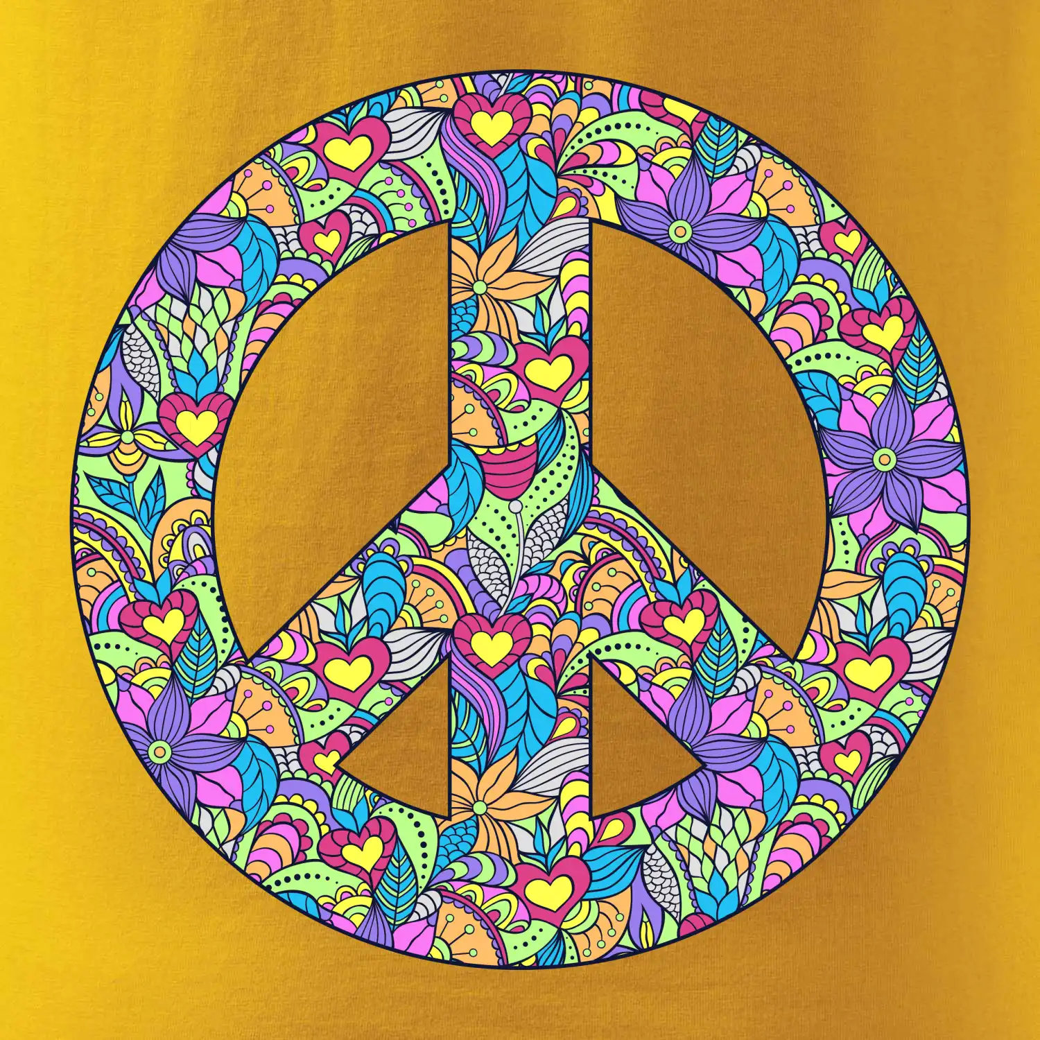 Peace symbol mandela