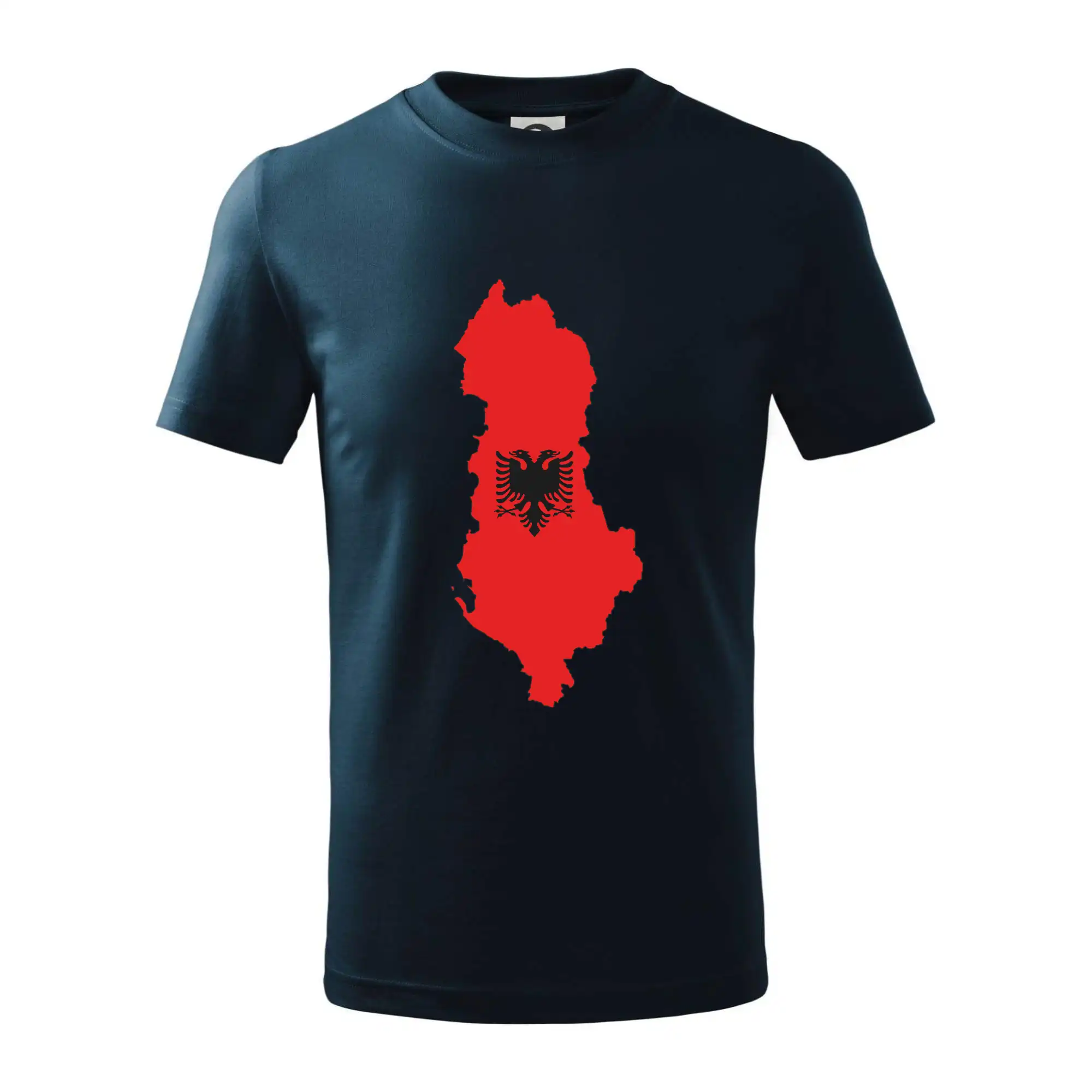 Albánie mapa a znak