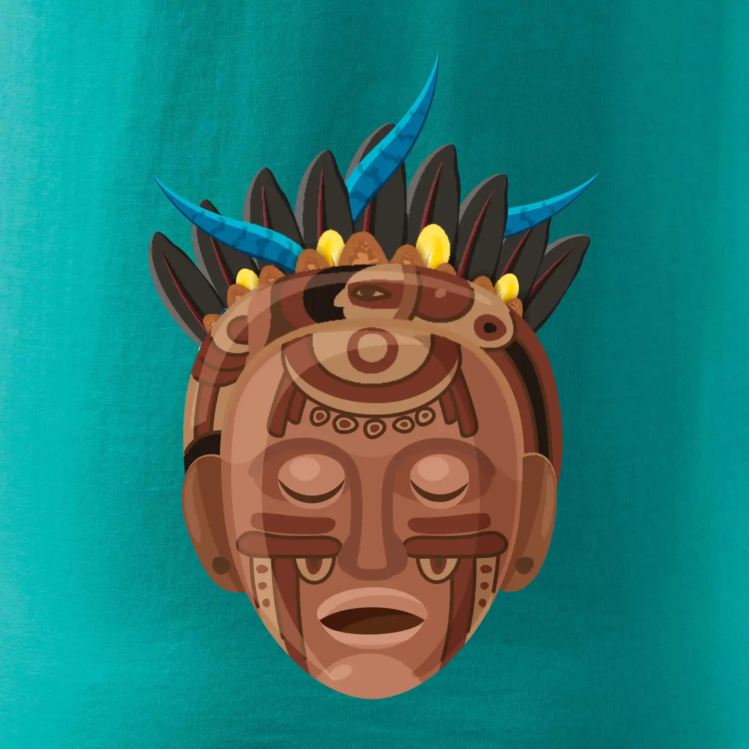 Mayové maska hnědá