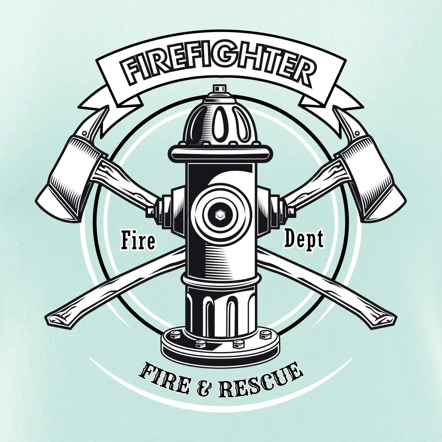 Firefighter logo Fire and rescue