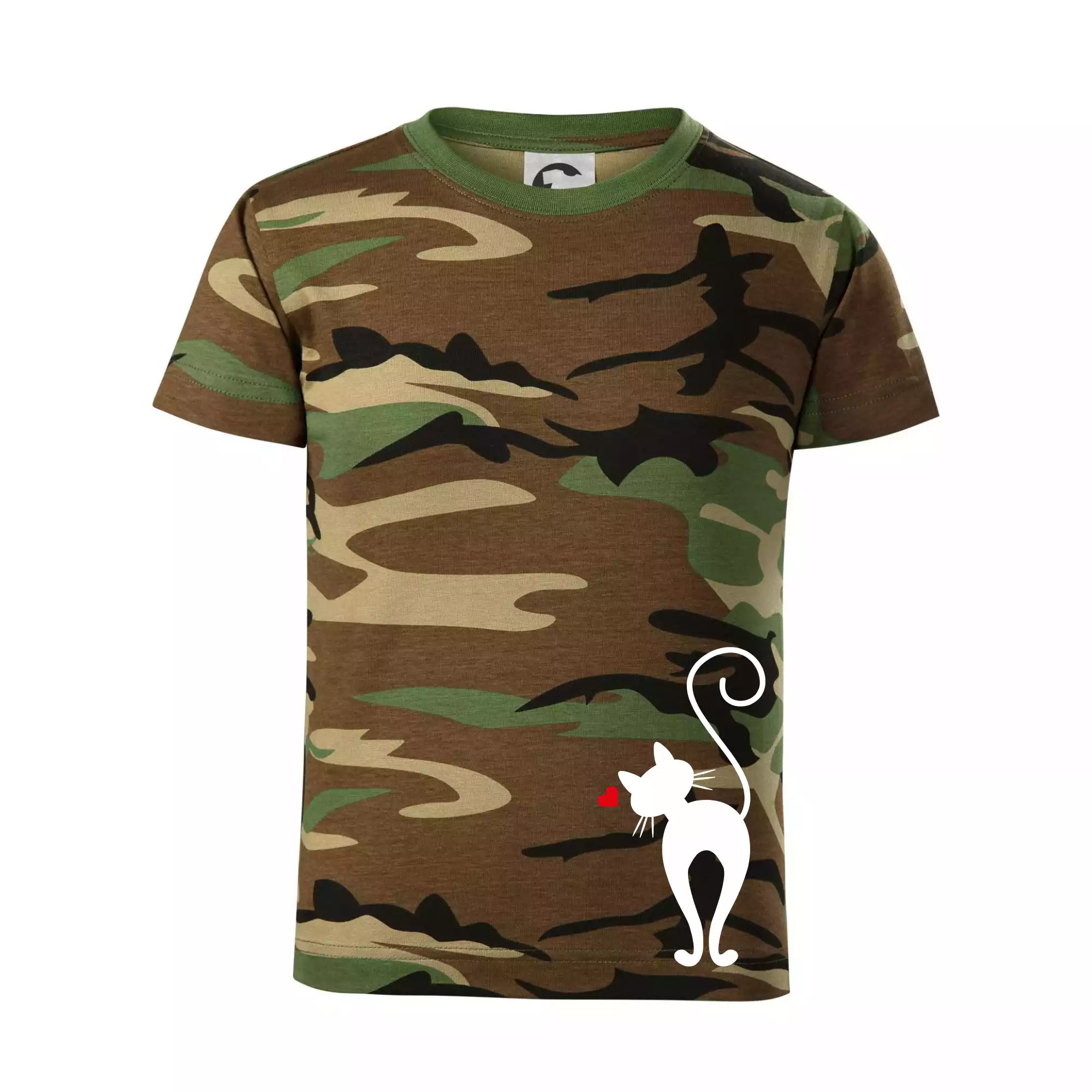 Zamilovaná kočka zezadu