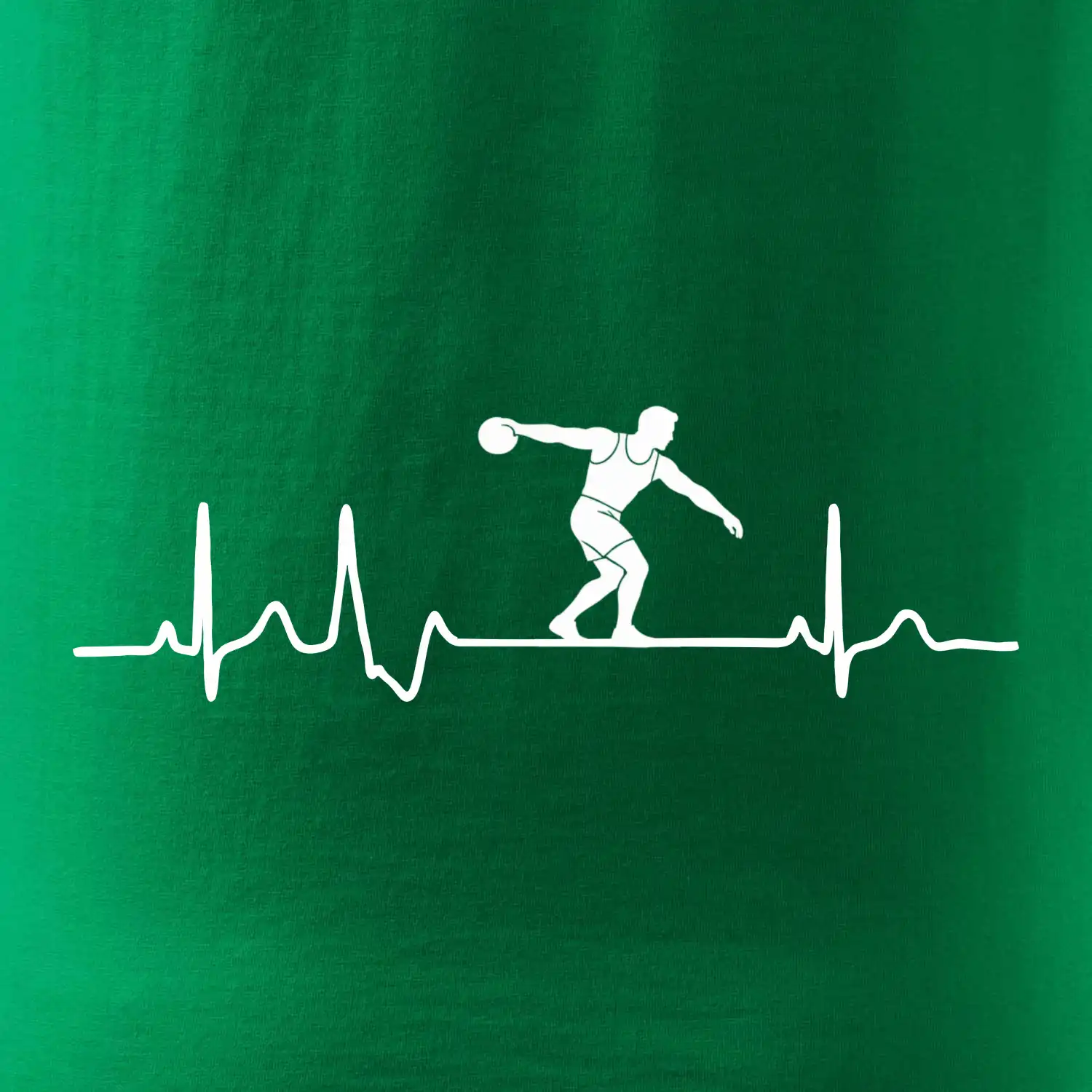 EKG hod diskem