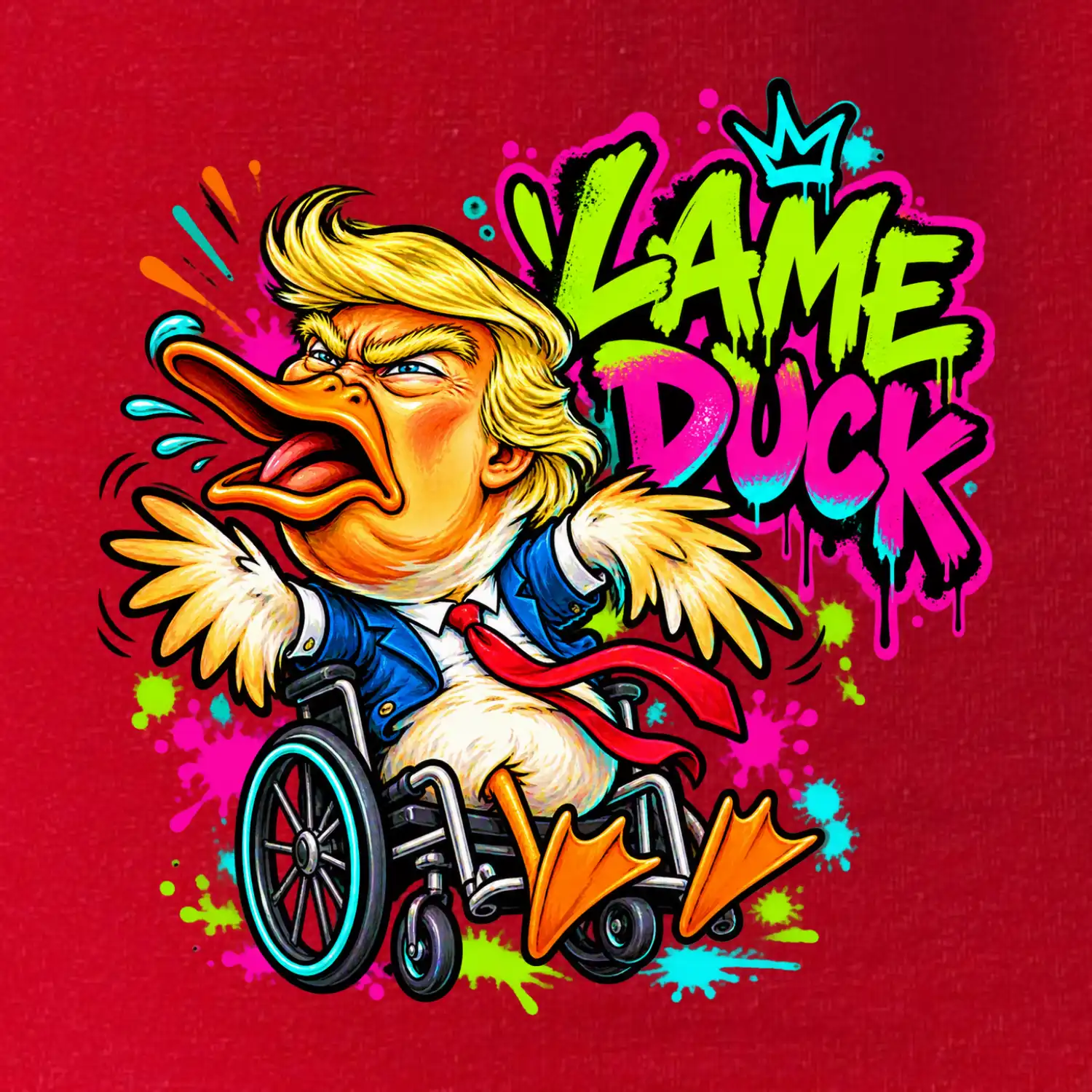 Trump lame duck graffiti