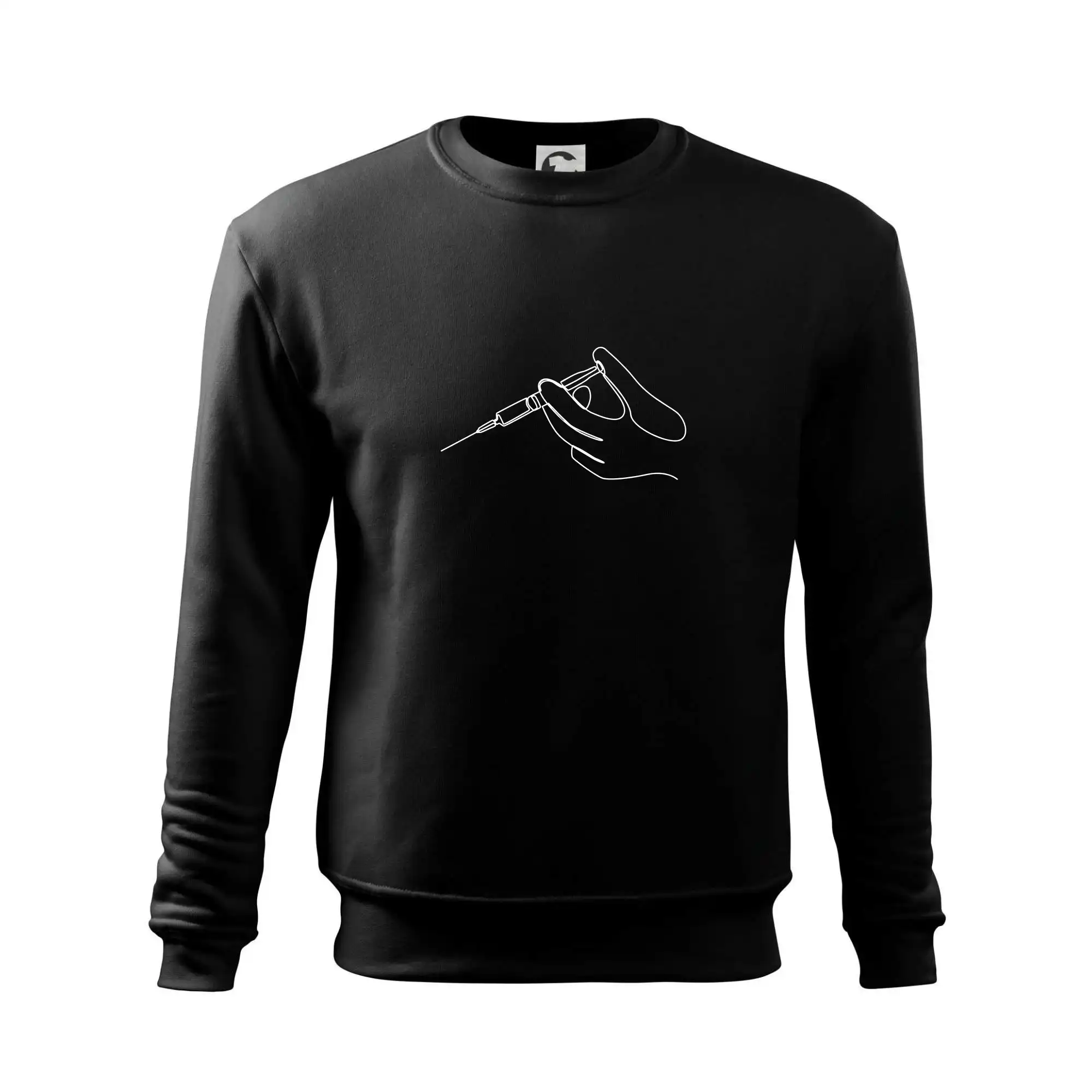 Ruka a injekce jedním tahem