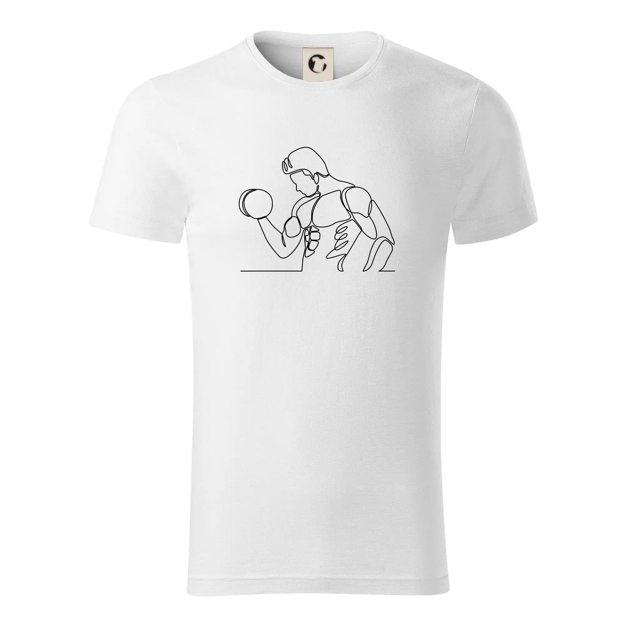 Fitness muž jedním tahem