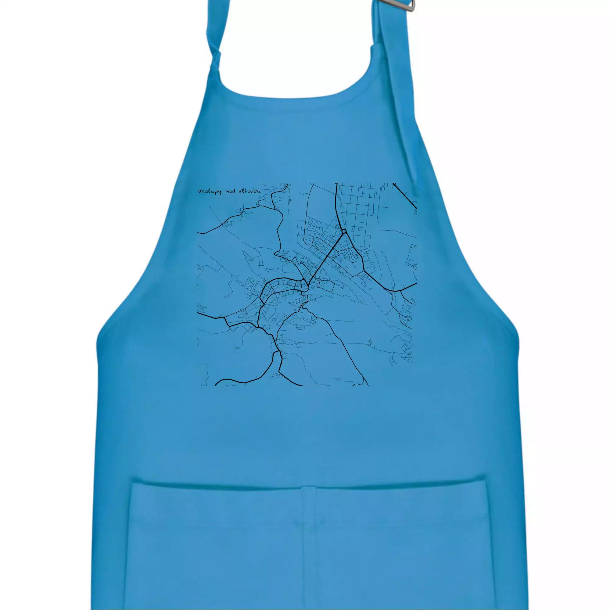 Černobílá mapa Kralupy nad Vltavou