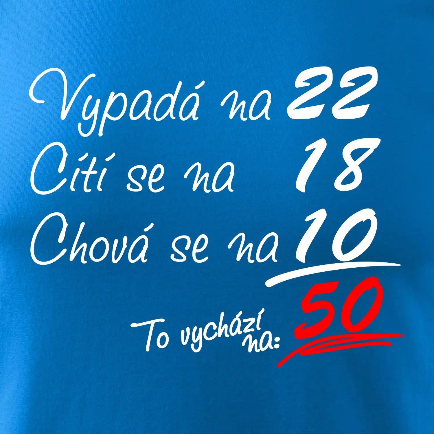 Vypadá, cítí se, chová se - 50 let