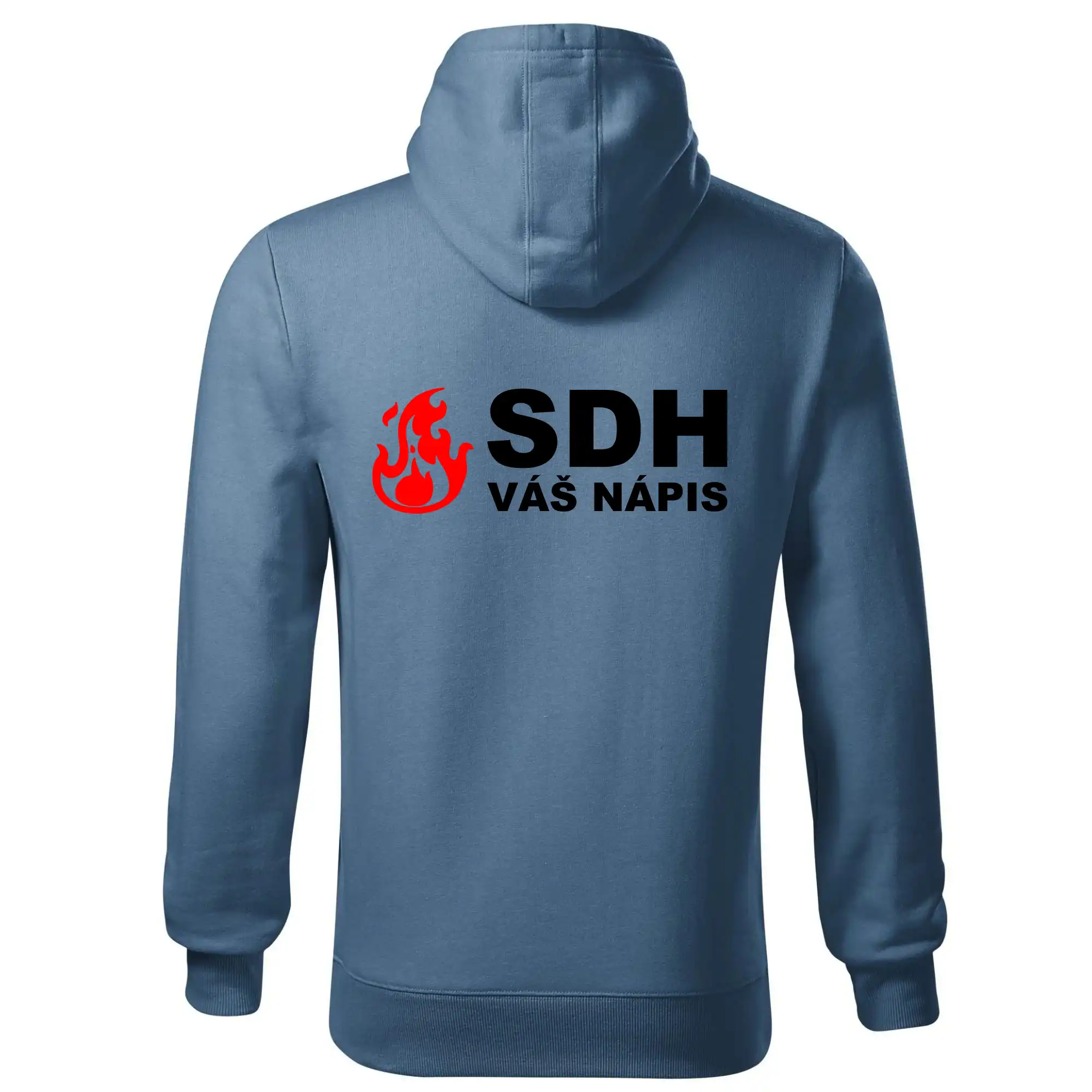 SDH nápis (oheň, název sboru - vlastní nápis)