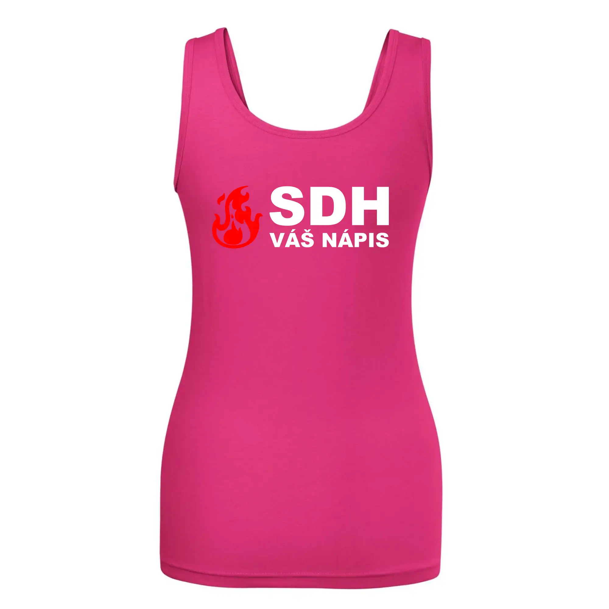 SDH nápis (oheň, název sboru - vlastní nápis)