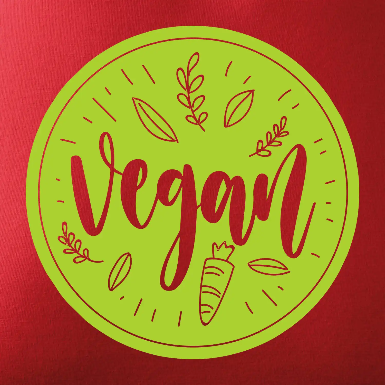 Vegan zelenina v kruhu