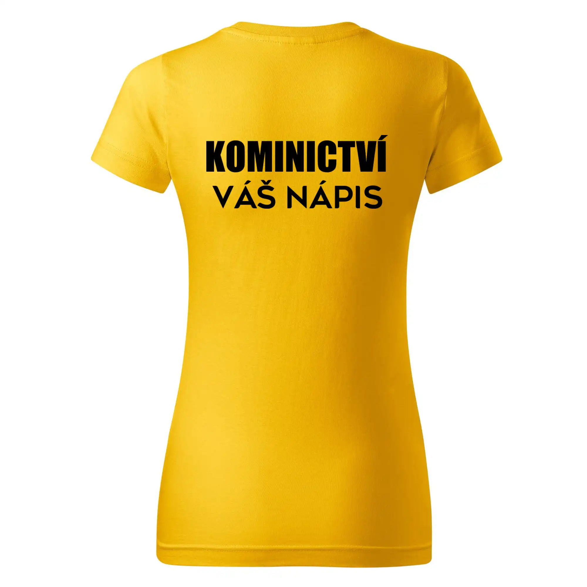 Kominík logo + nápis na zádech