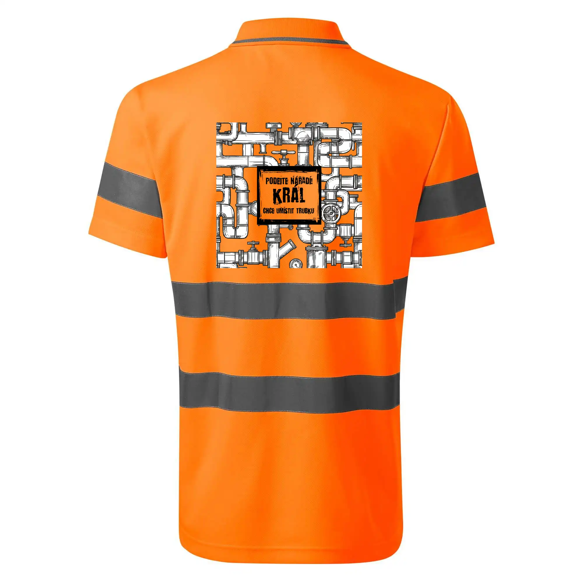 Podejte nářadí, král chce umístit trubku