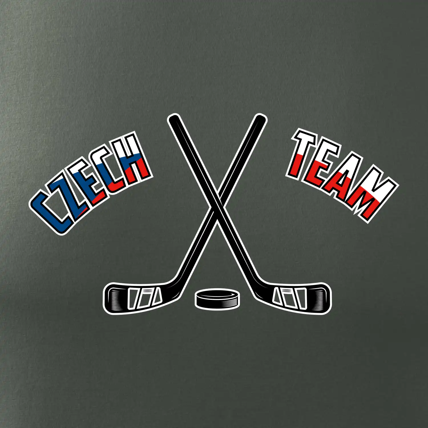 Czech team - hokejky a puk