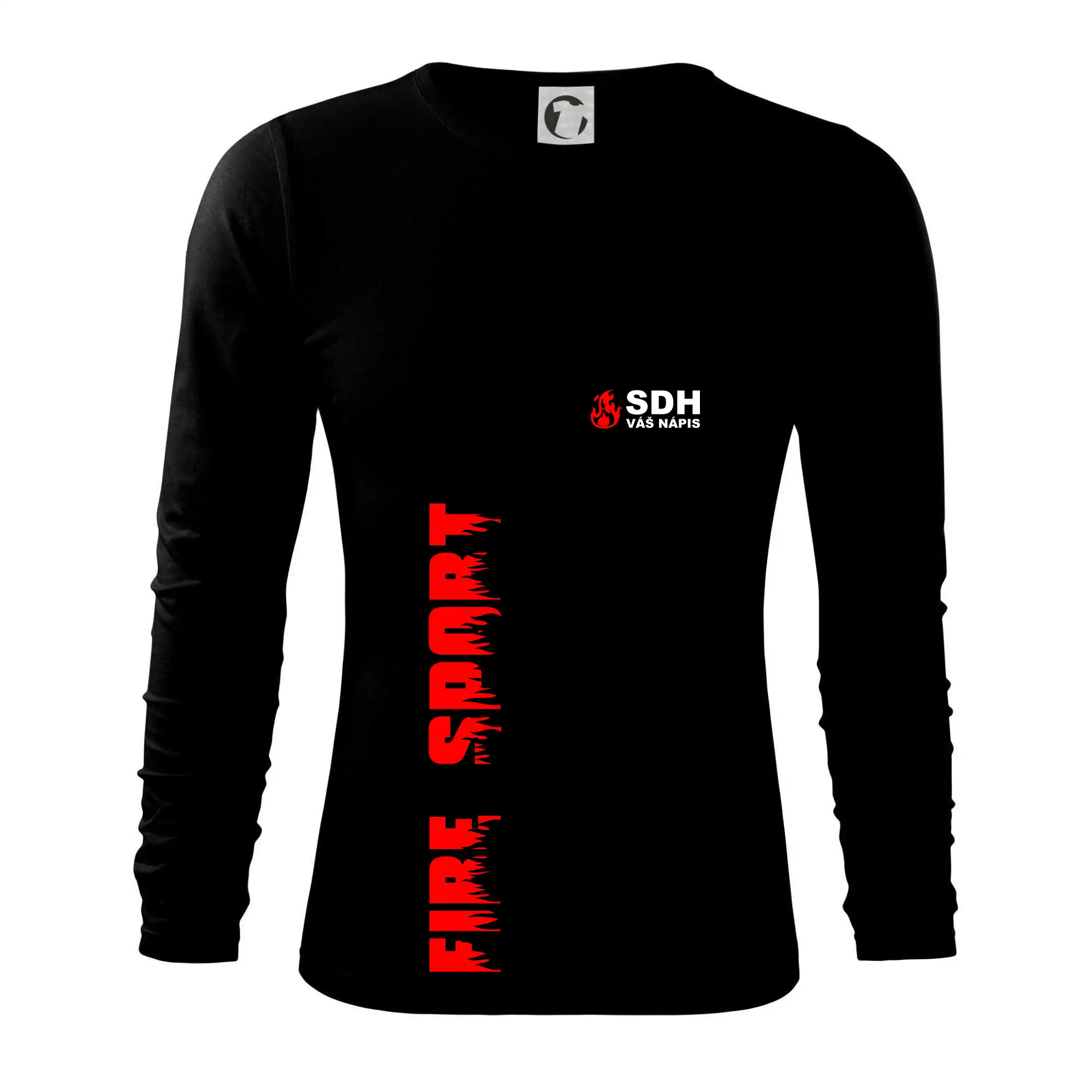 SDH nápis (oheň, firesport, název sboru - vlastní nápis)