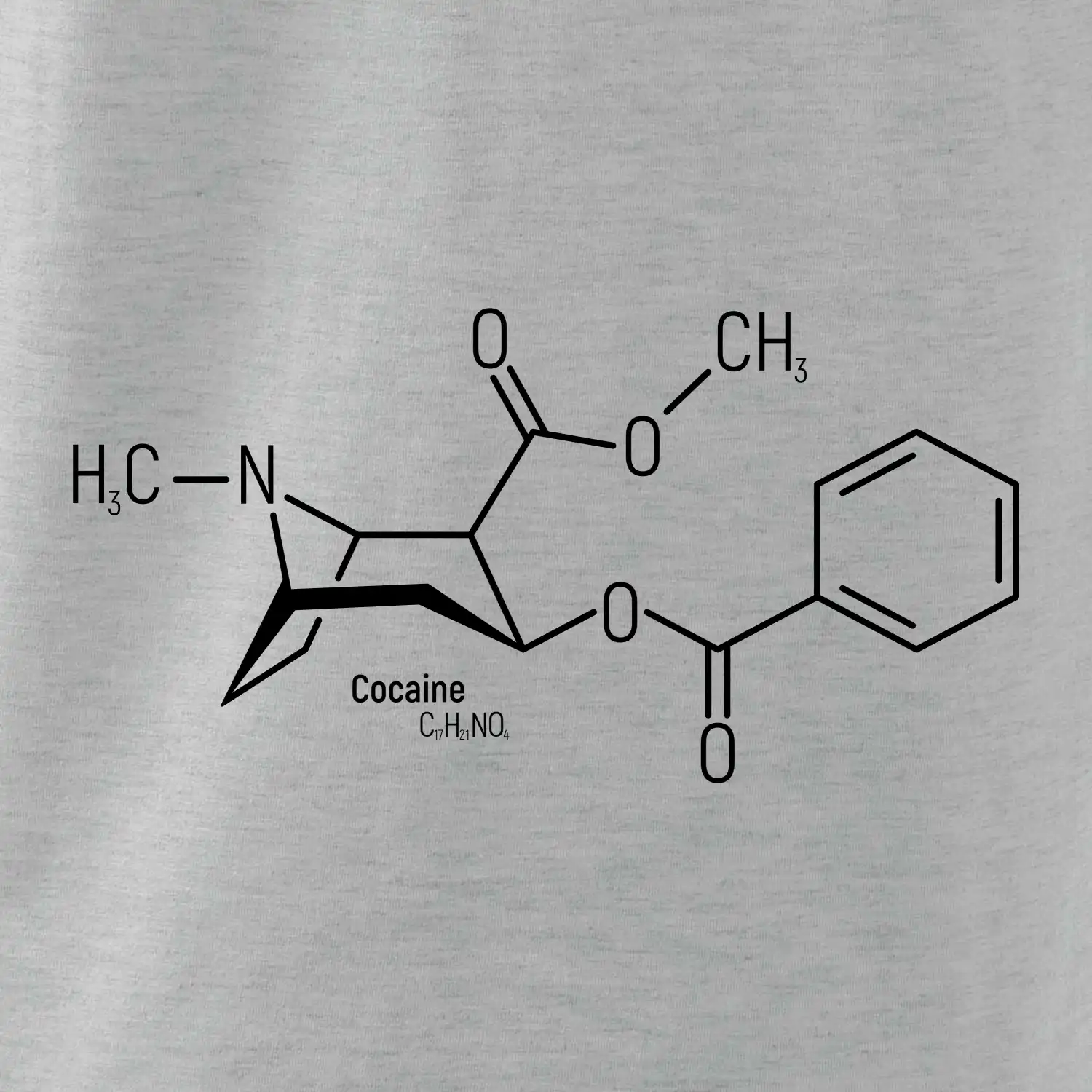 Molekulární struktura Cocaine Kokain