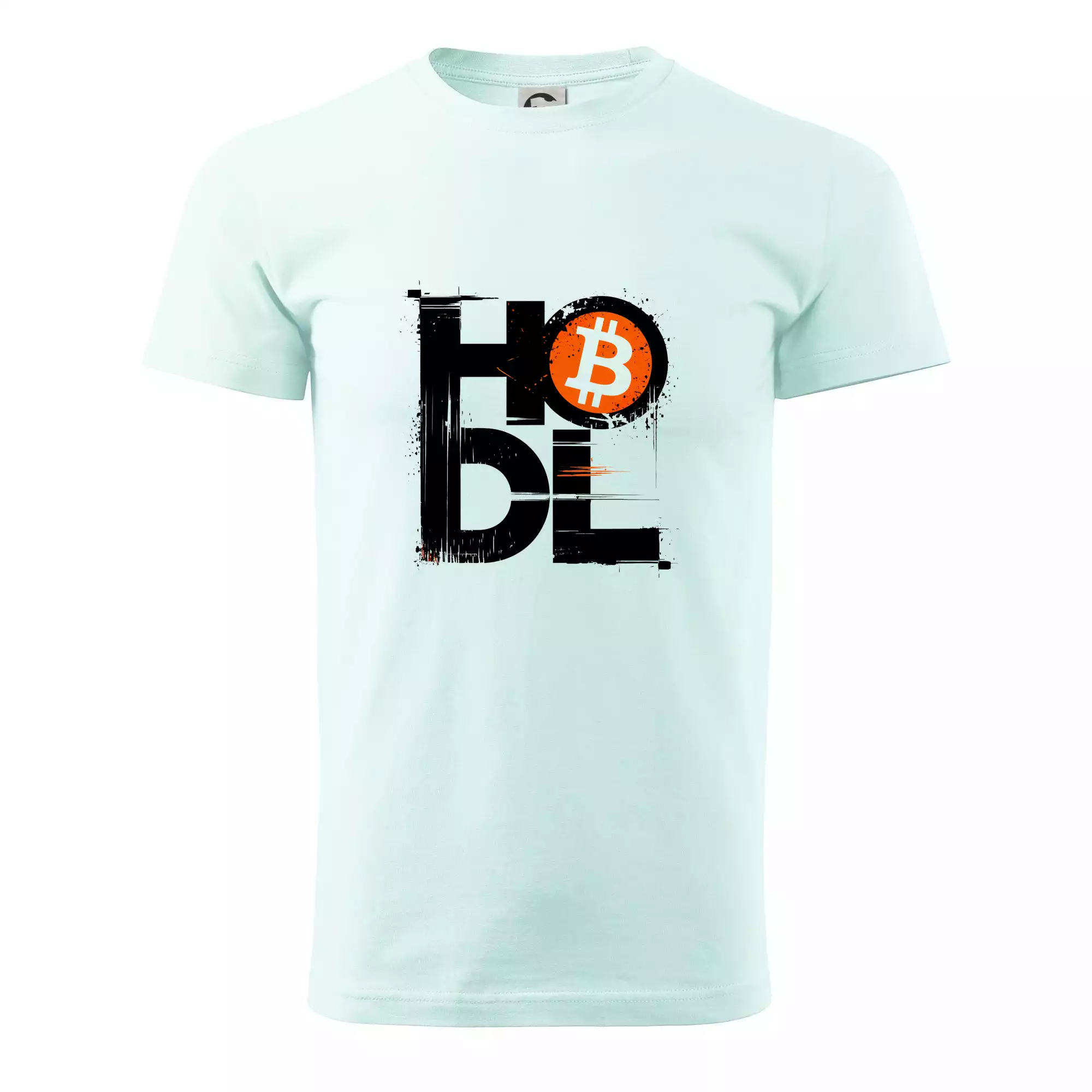 Hodl velký nápis a logo BTC