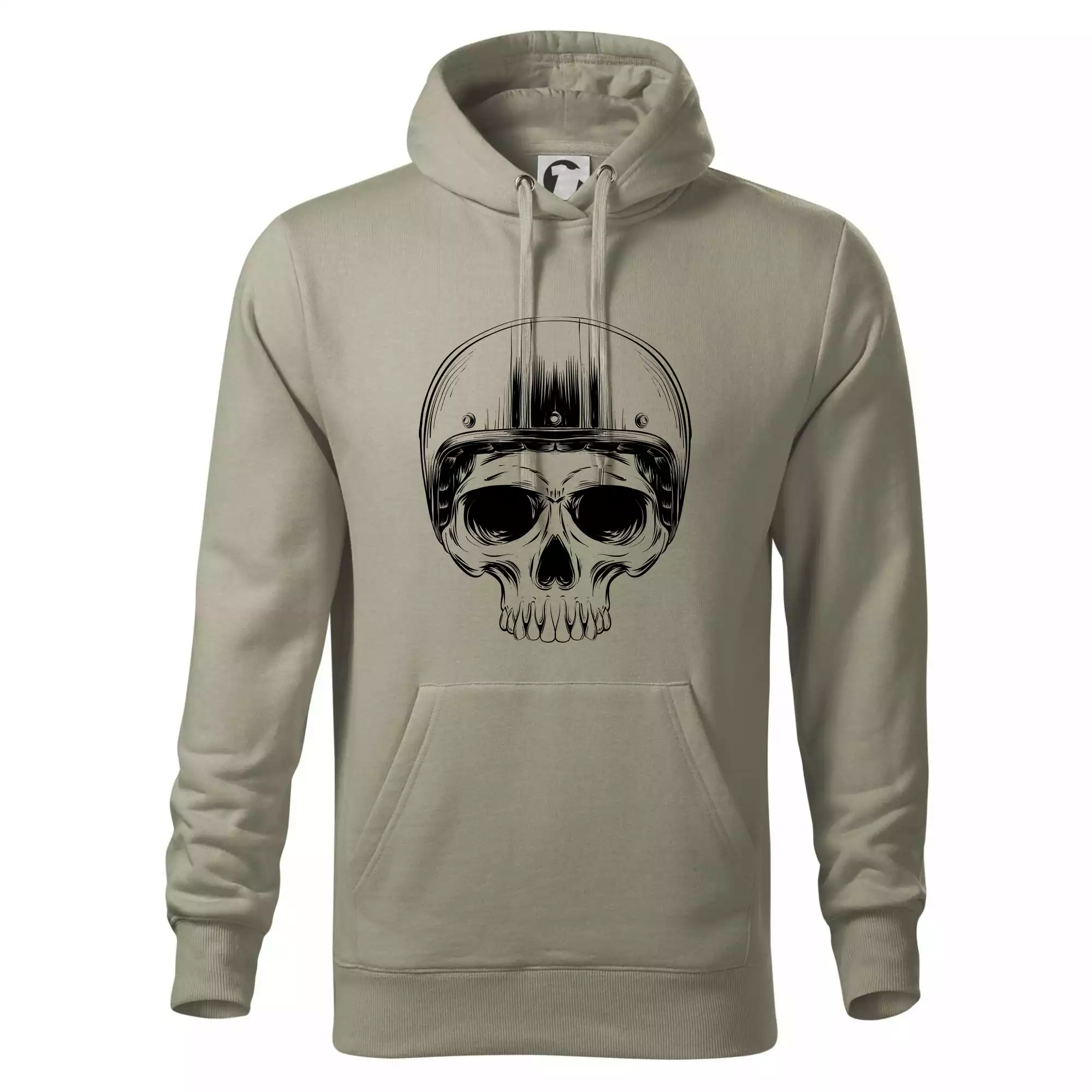 Motorkář lebka s kulatou hlavou