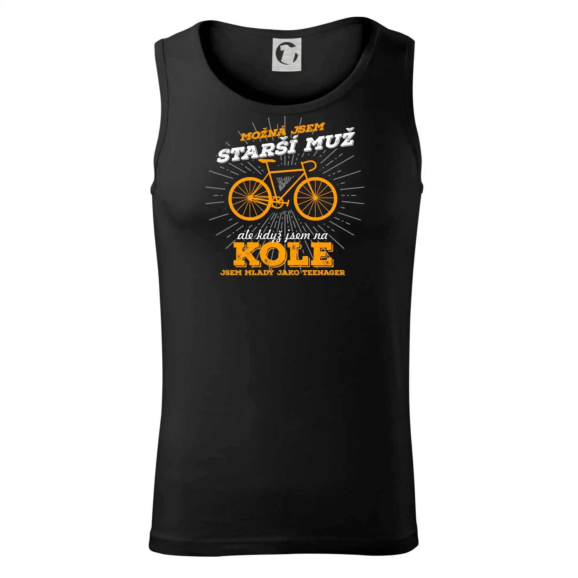 Starší muž - cyklista silniční kolo