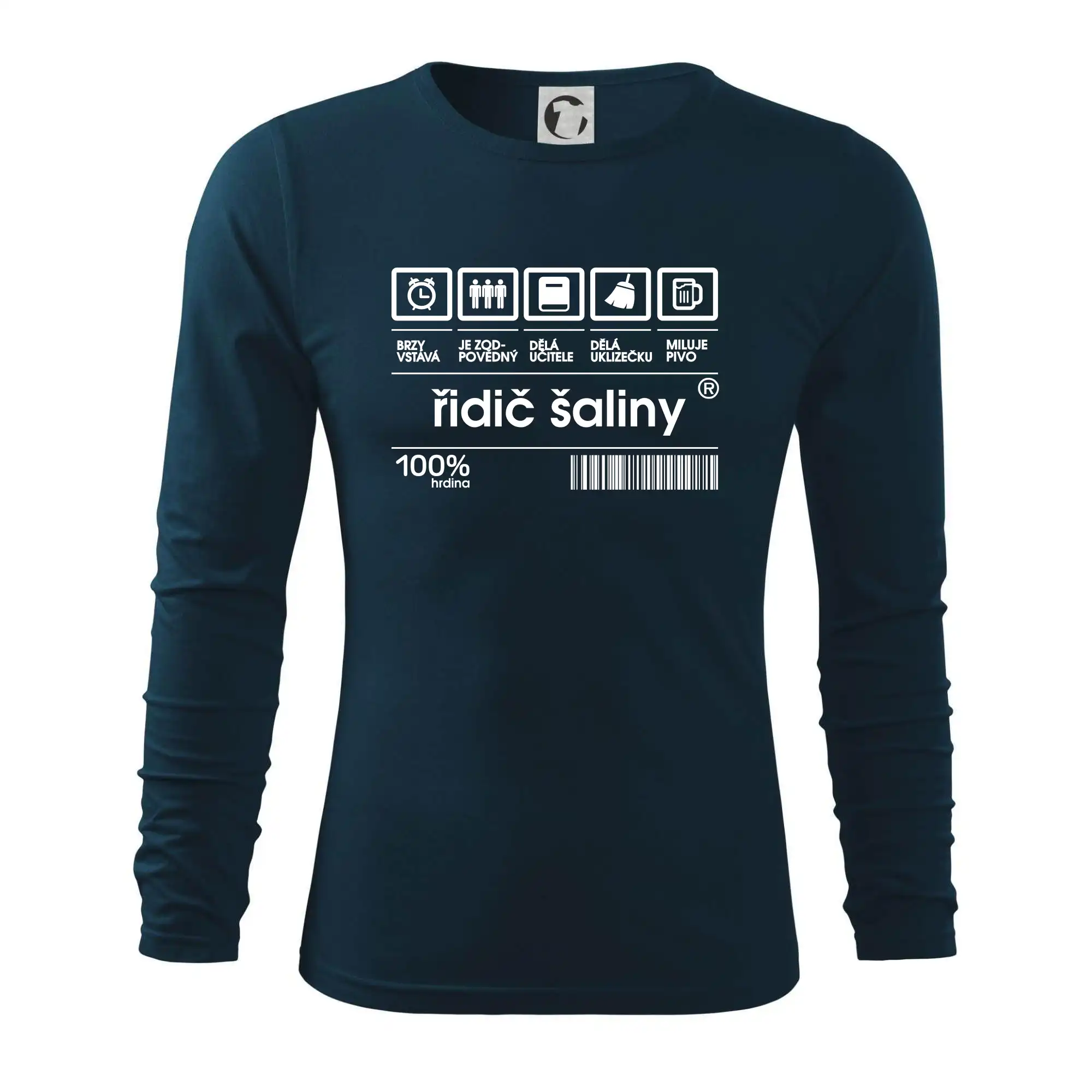 Čárový kód - řidič šaliny