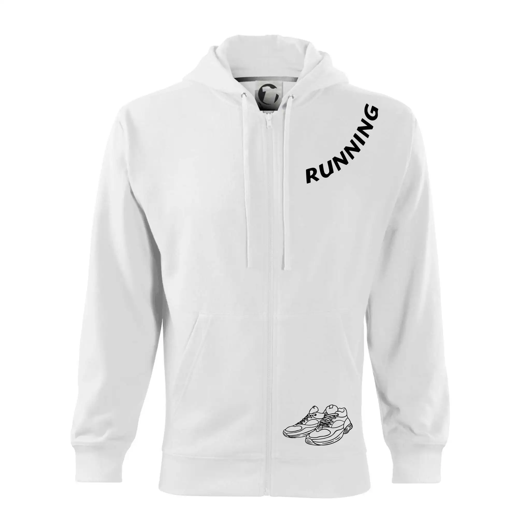 Running nápis šikmo