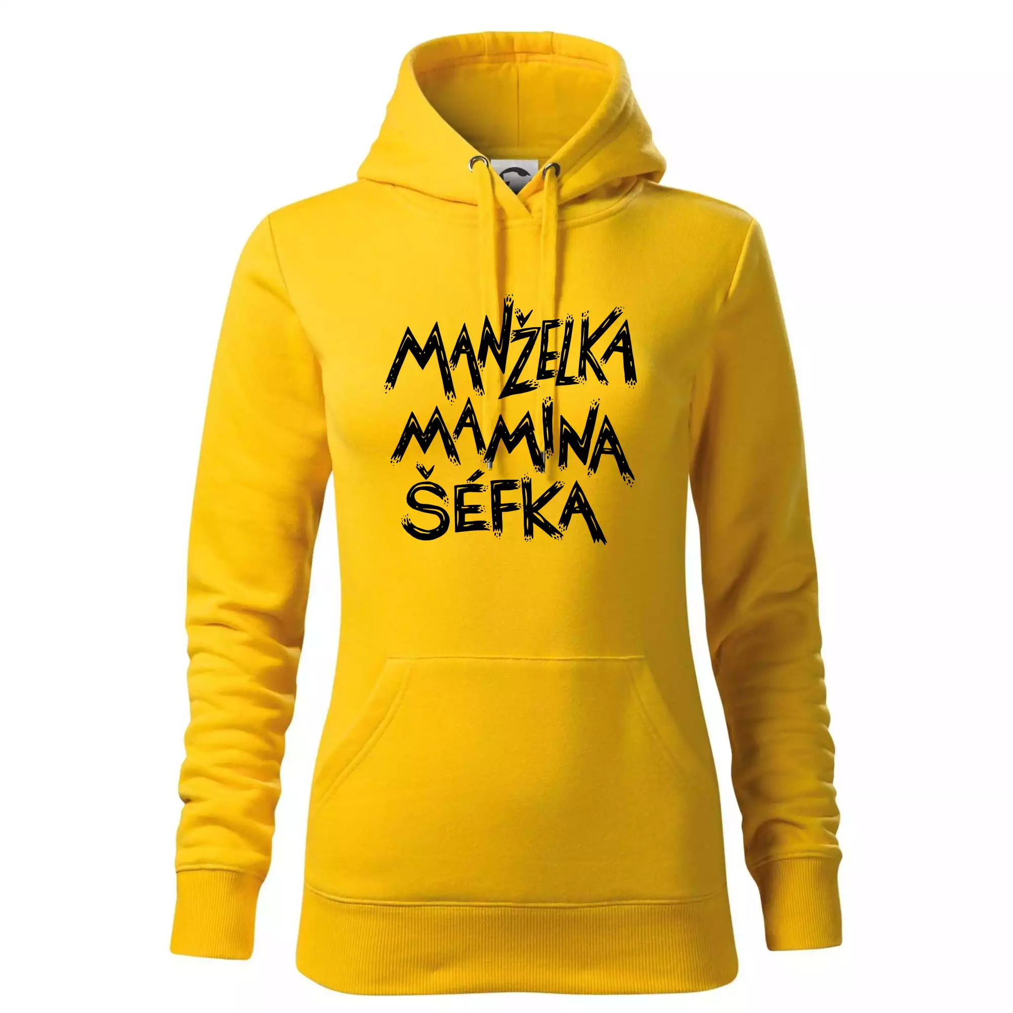Manželka mamina šéfka - nápis štětkou (Pecka design)
