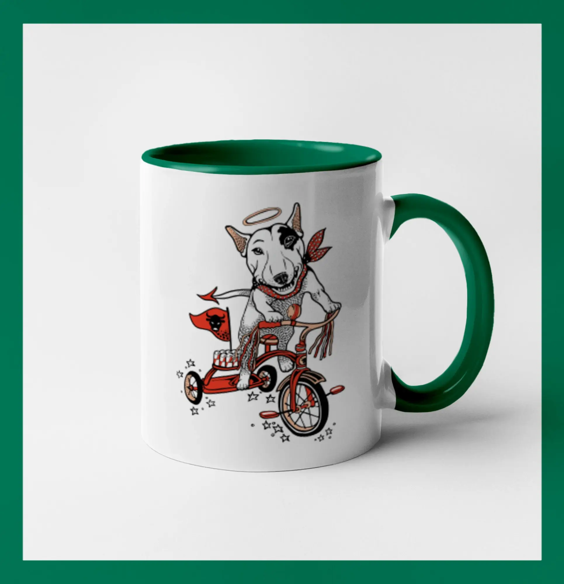 Bull terier anděl (Pecka design)