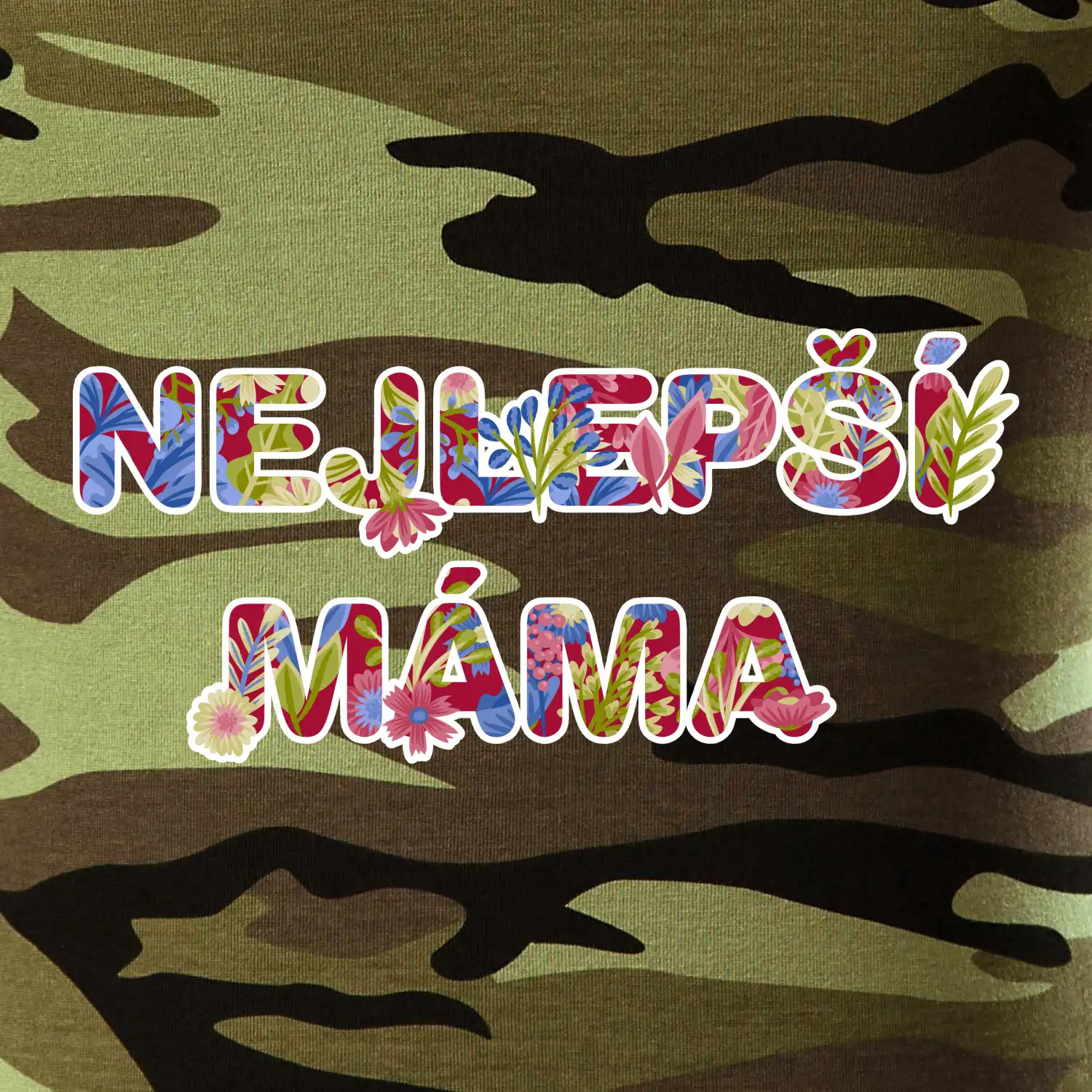Květinový nápis - Nejlepší máma
