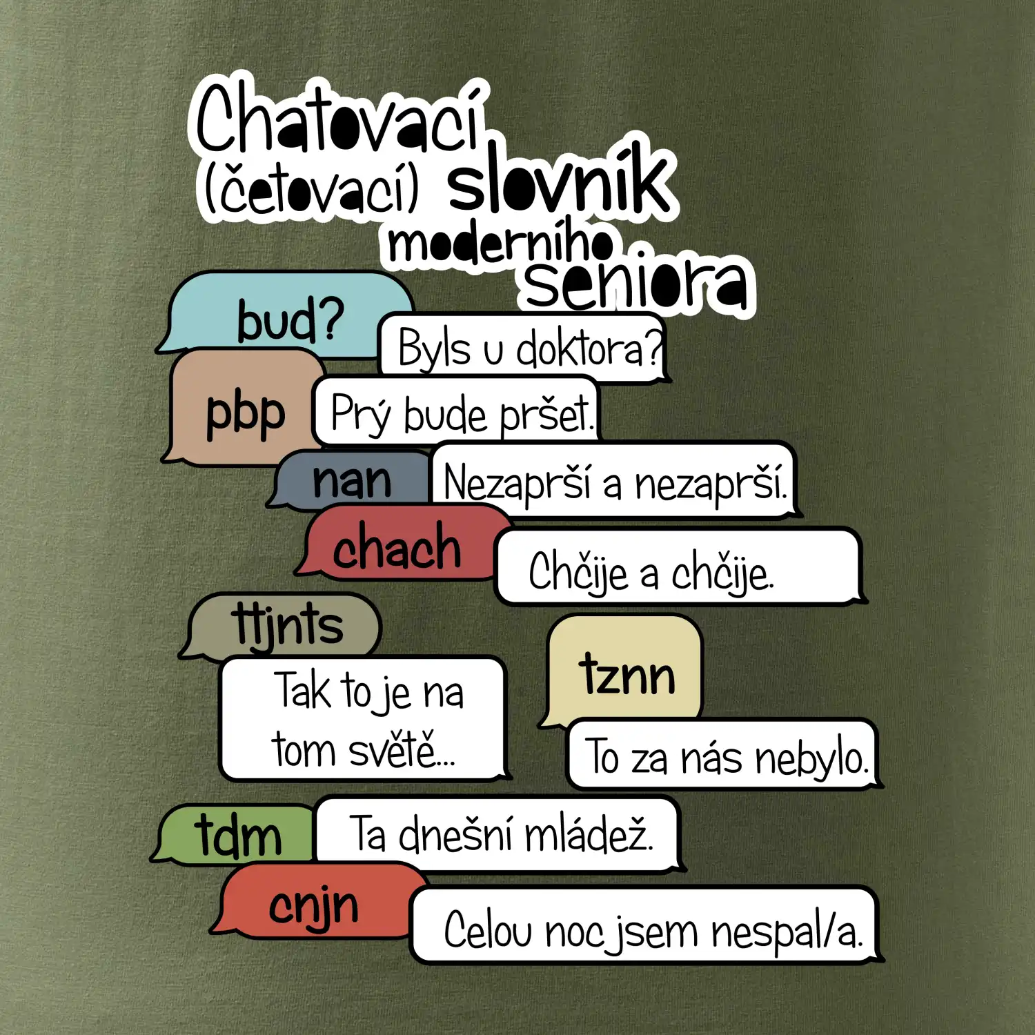 Chatovací slovník moderního seniora (Běžící češtinář)