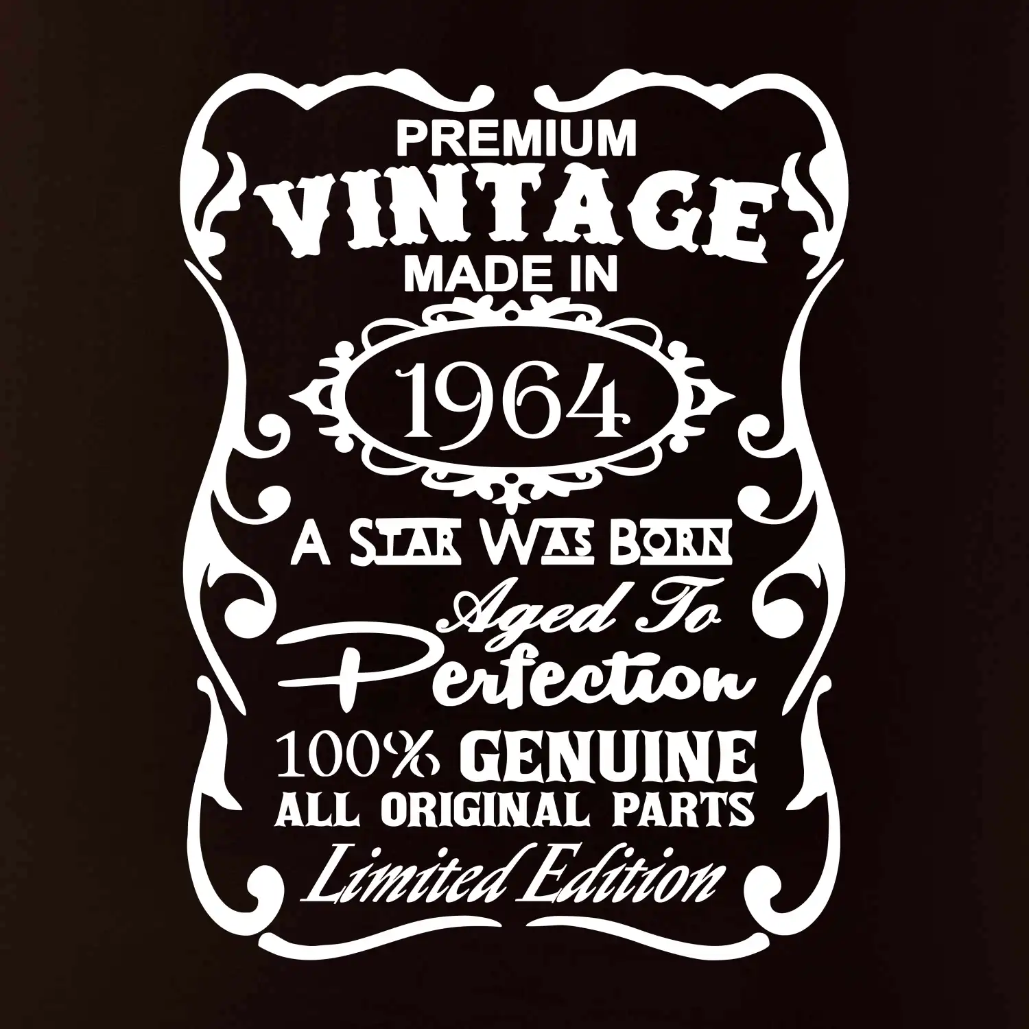 Vintage Etiketa - 1964